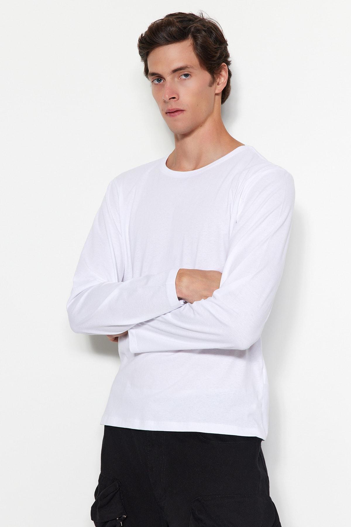 Multicolour Long Sleeve Basic T-Shirt, Set Of 2, , large image number 1