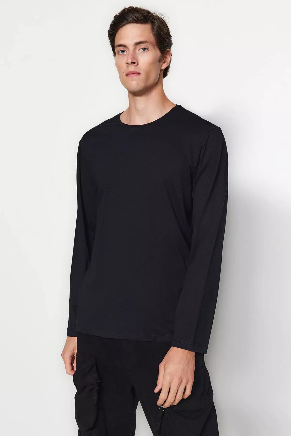 Multicolour Long Sleeve Basic T-Shirt, Set Of 2, C101_1458, large image number 5