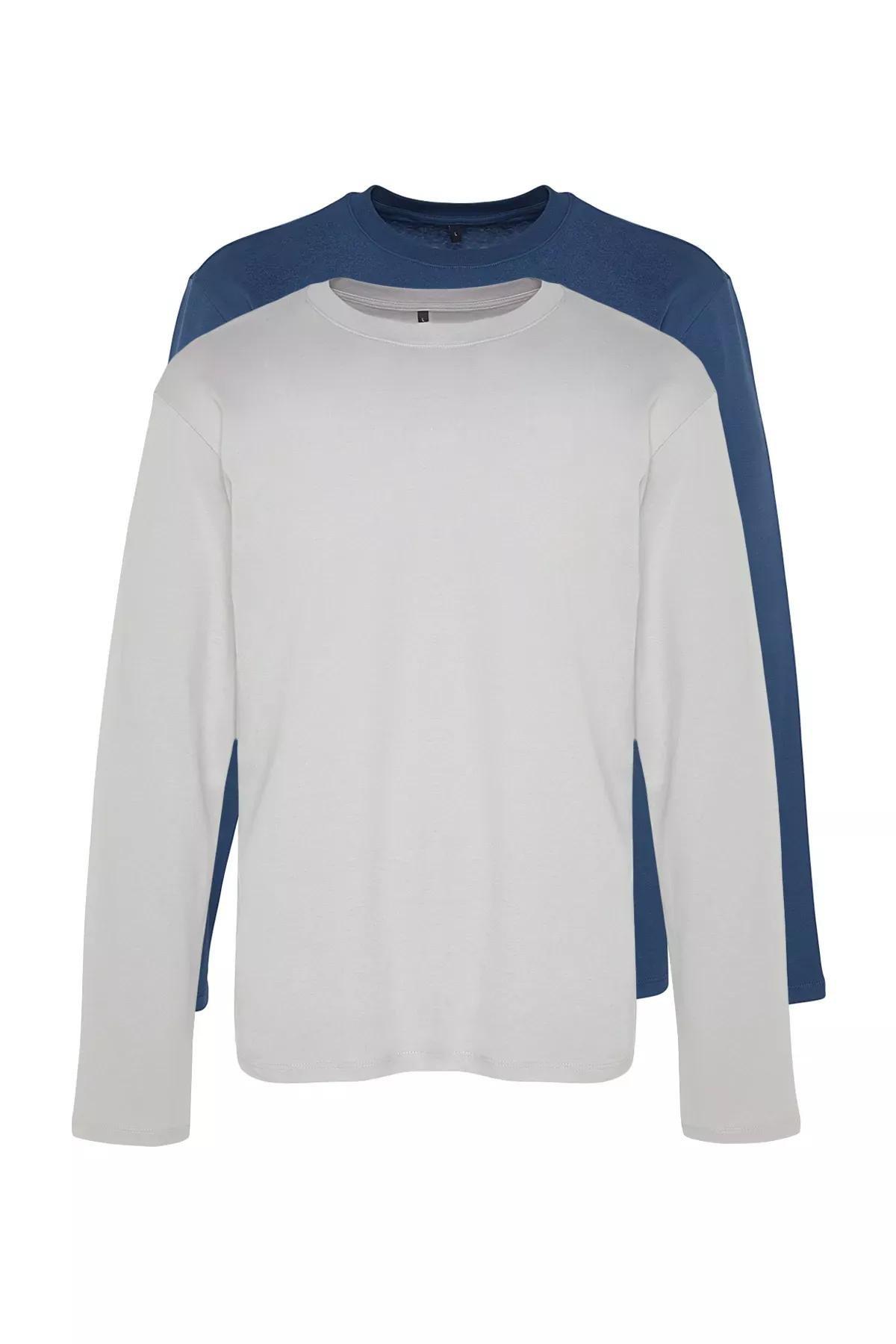 Multicolour Long Sleeve T-Shirt, Set Of 2, C101_1653, large image number 1