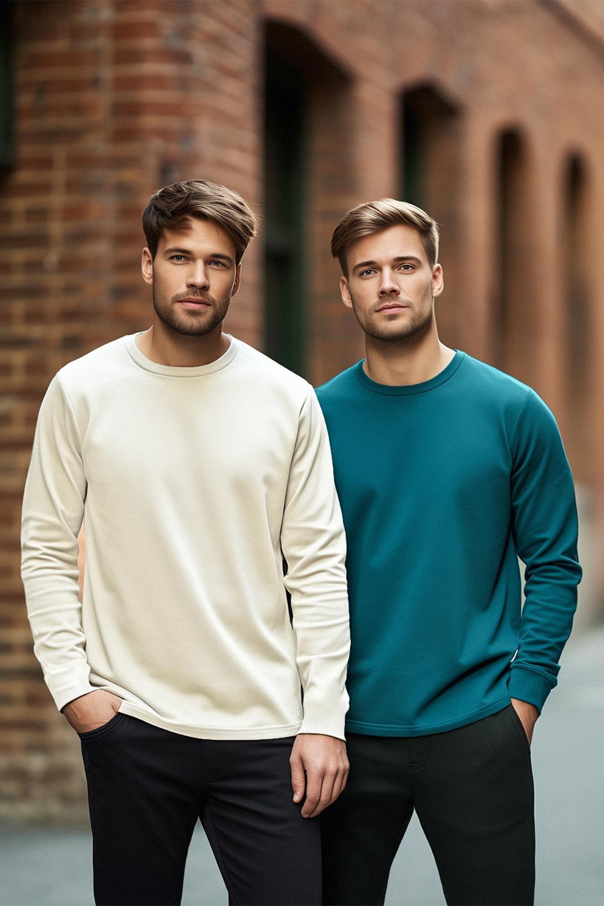 Multicolour Long Sleeve T-Shirt, Set Of 2, , large image number 0