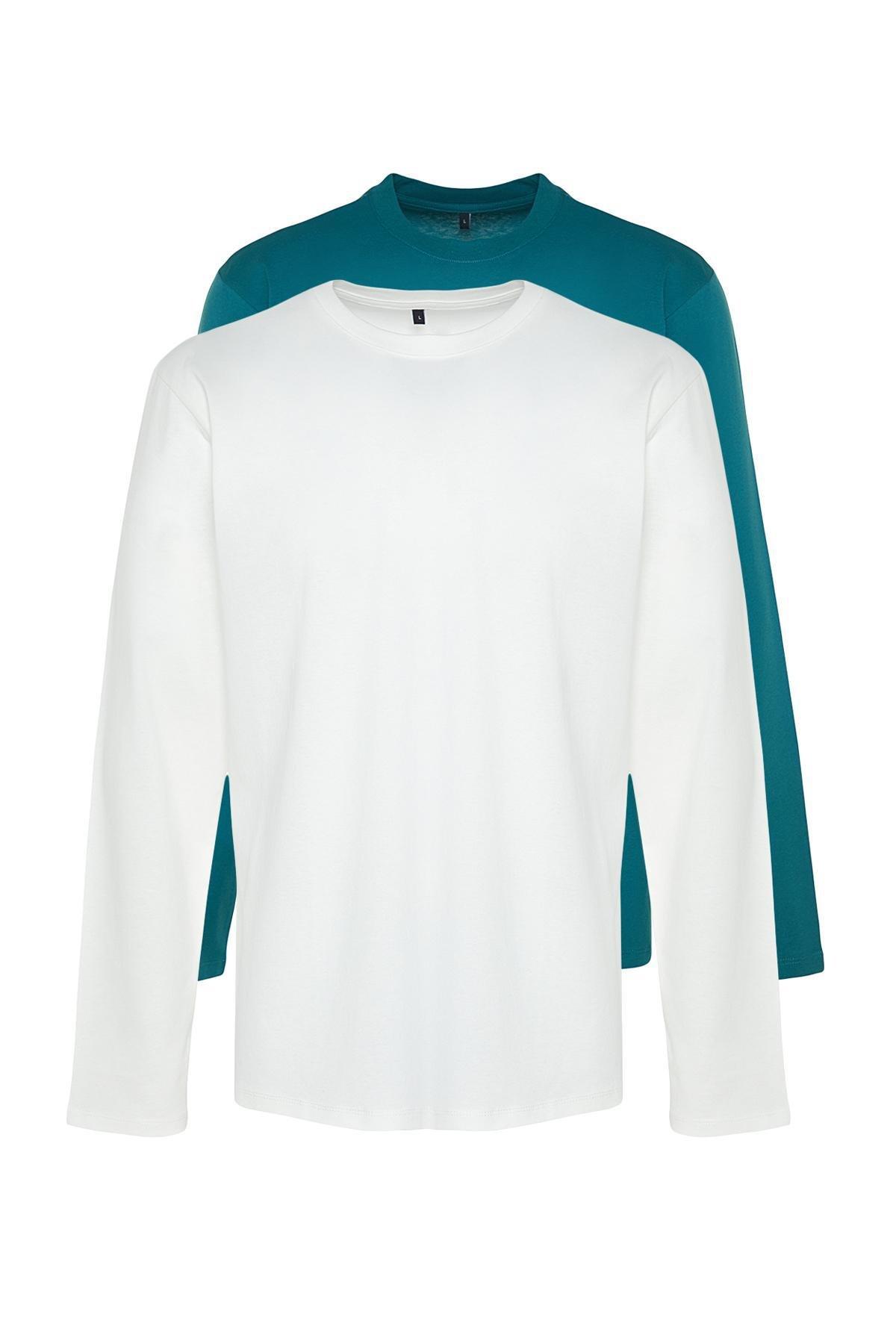 Multicolour Long Sleeve T-Shirt, Set Of 2, , large image number 1