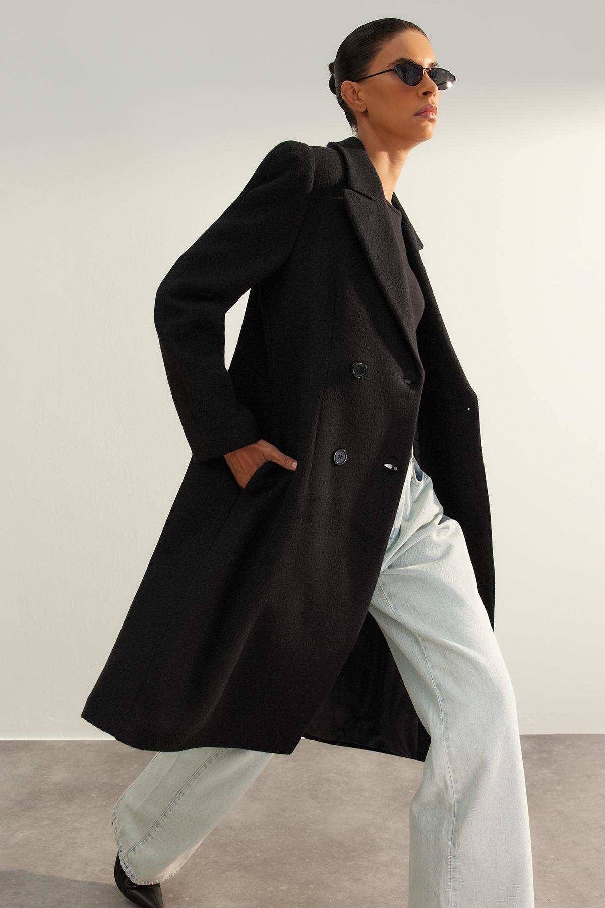 Black Limited Edition Regular Coat, , large image number 0