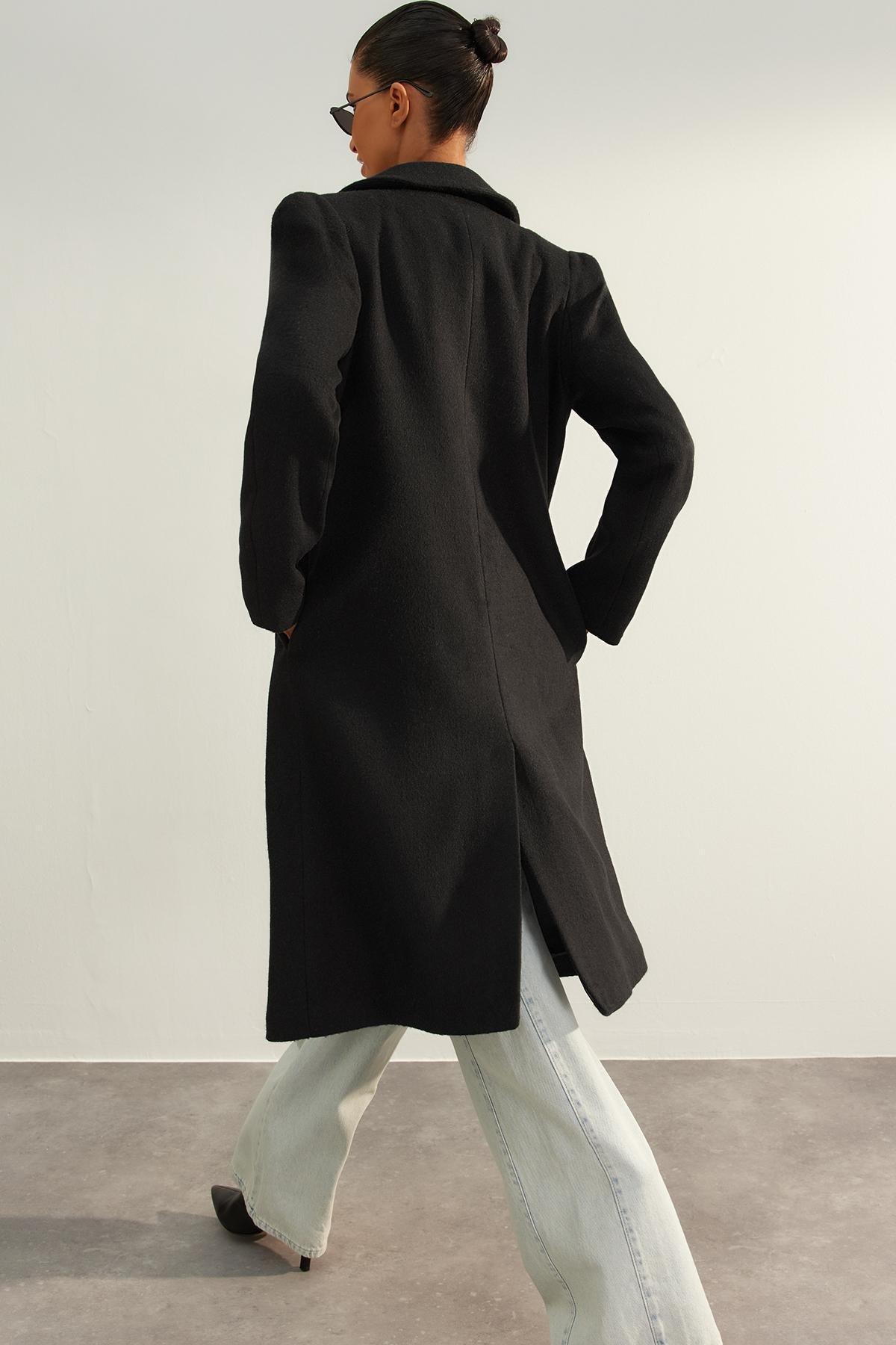 Black Limited Edition Regular Coat, , large image number 4