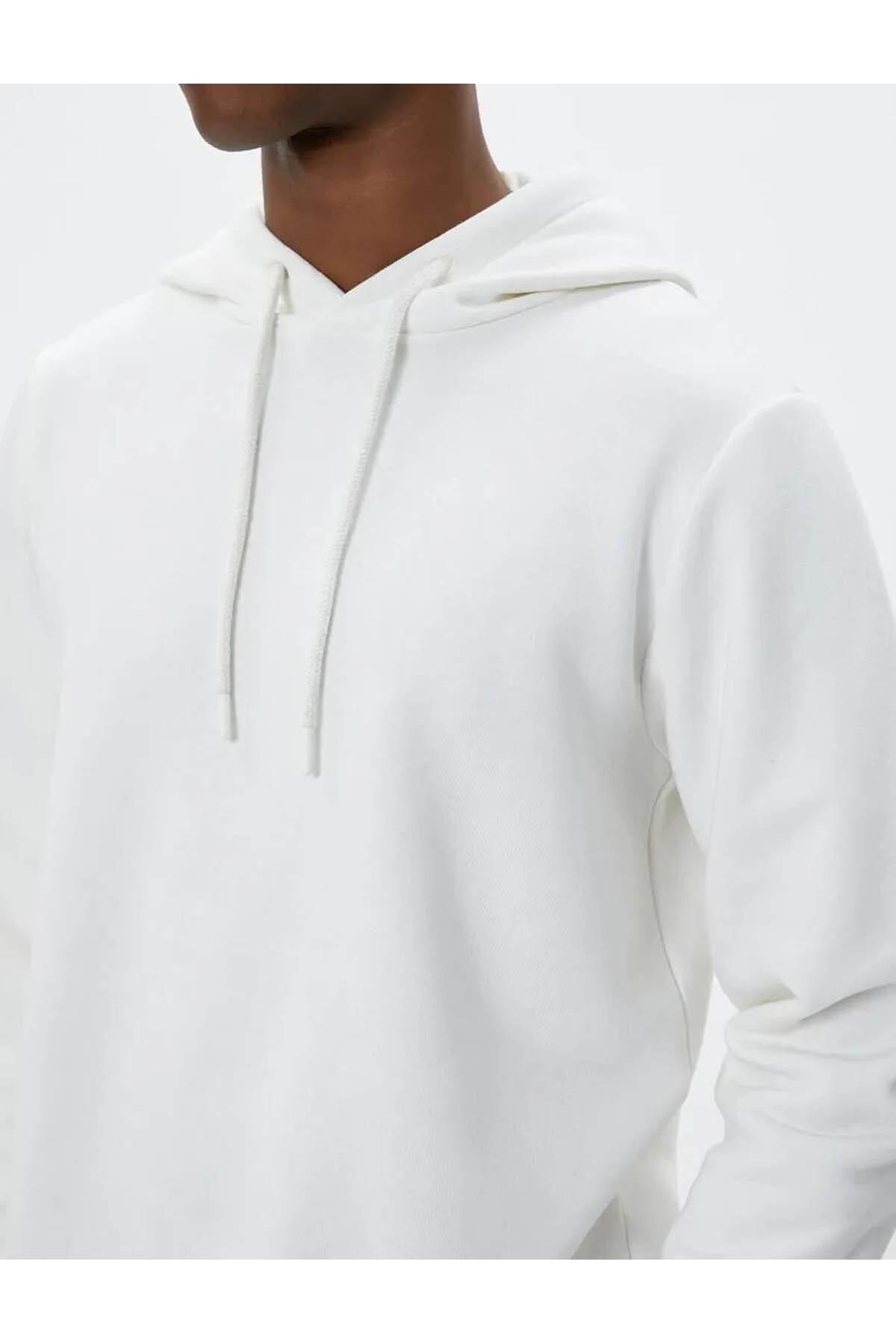 Koton - Ecru Hooded Sweatshirt