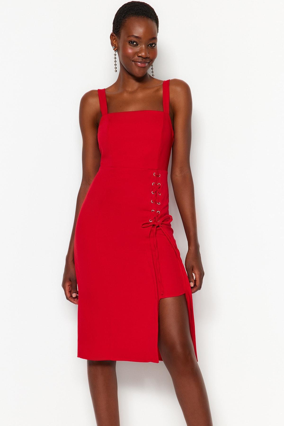 Red Bodycon Dress, Red, large image number 2