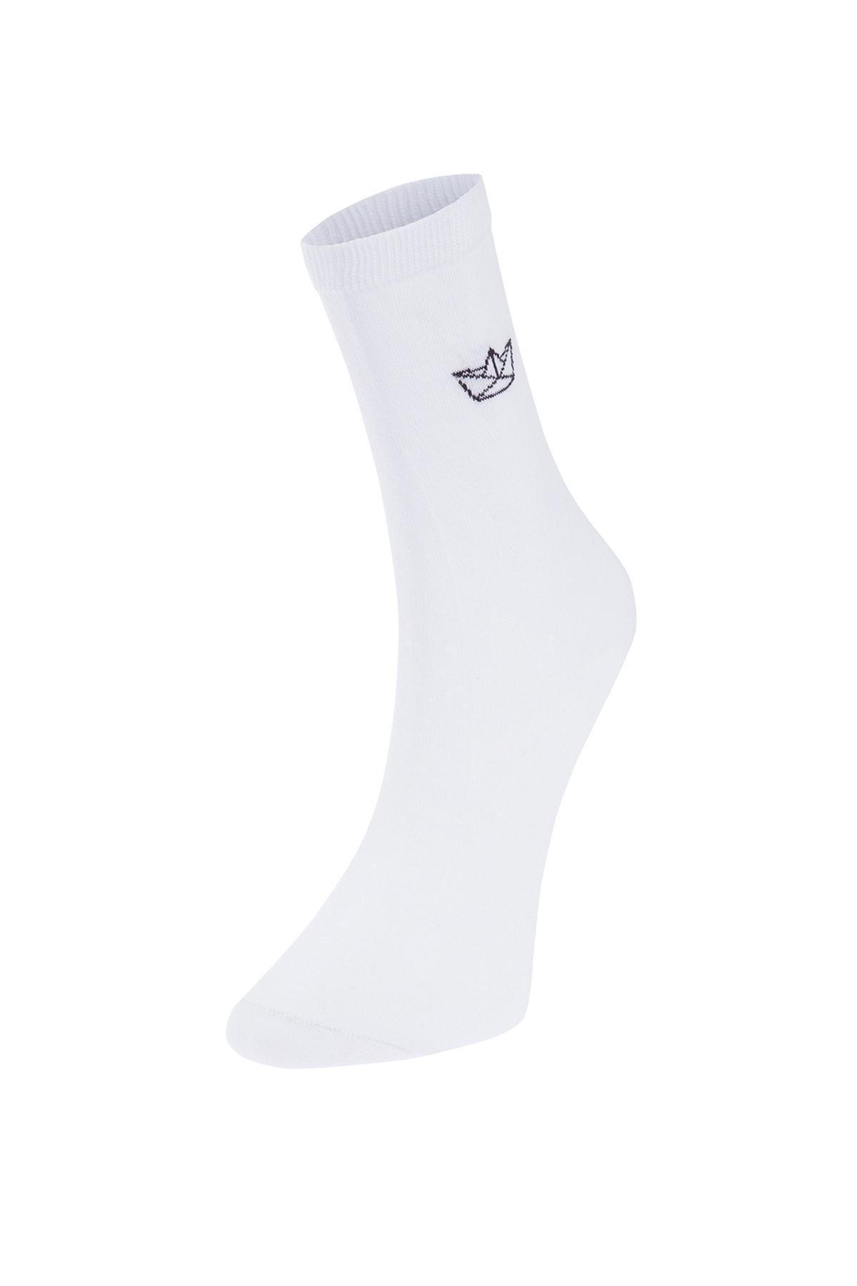 Multicolour Patterned Long Socks, Set Of 6, , large image number 6