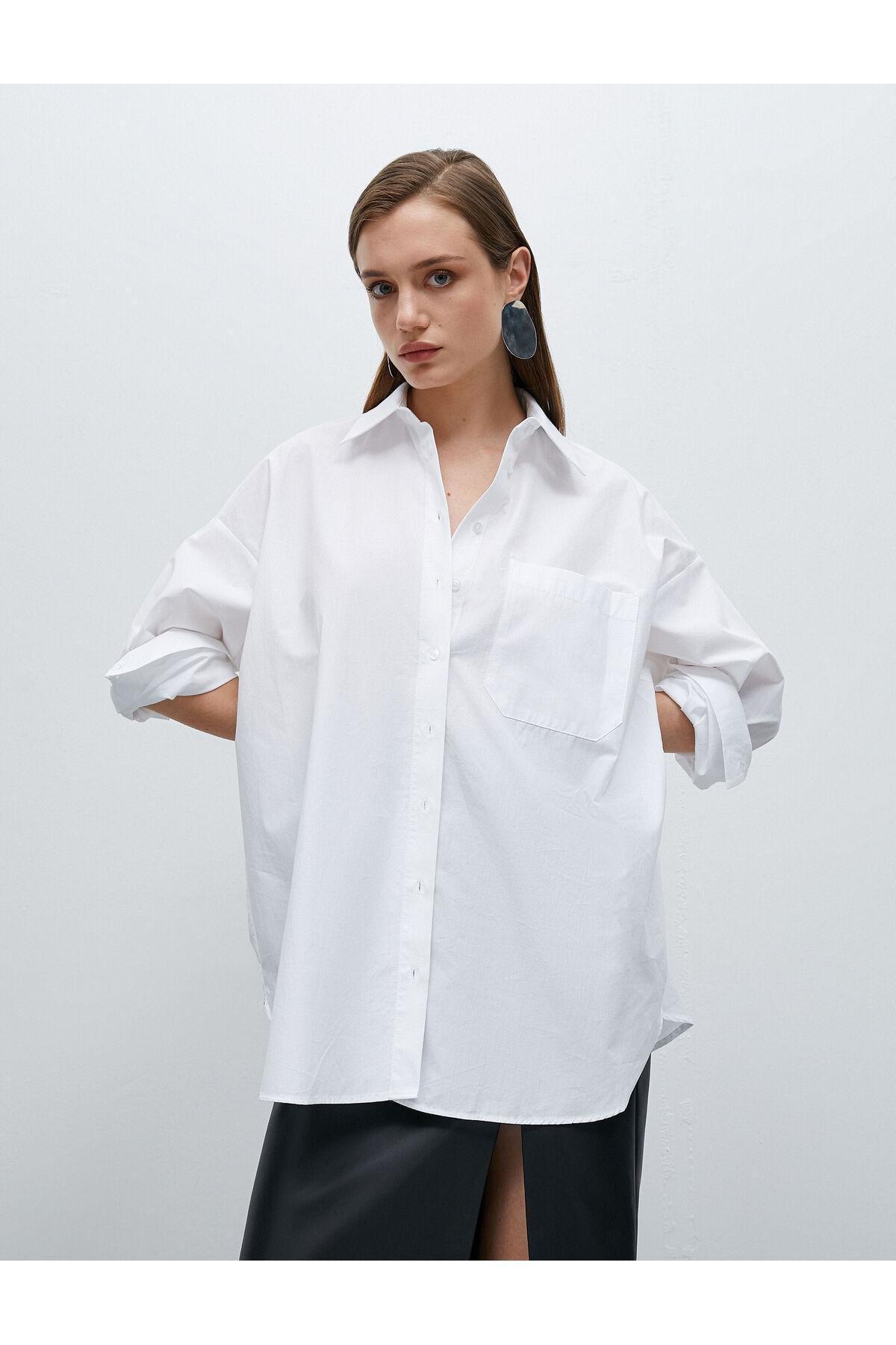 Koton - White Oversized Shirt