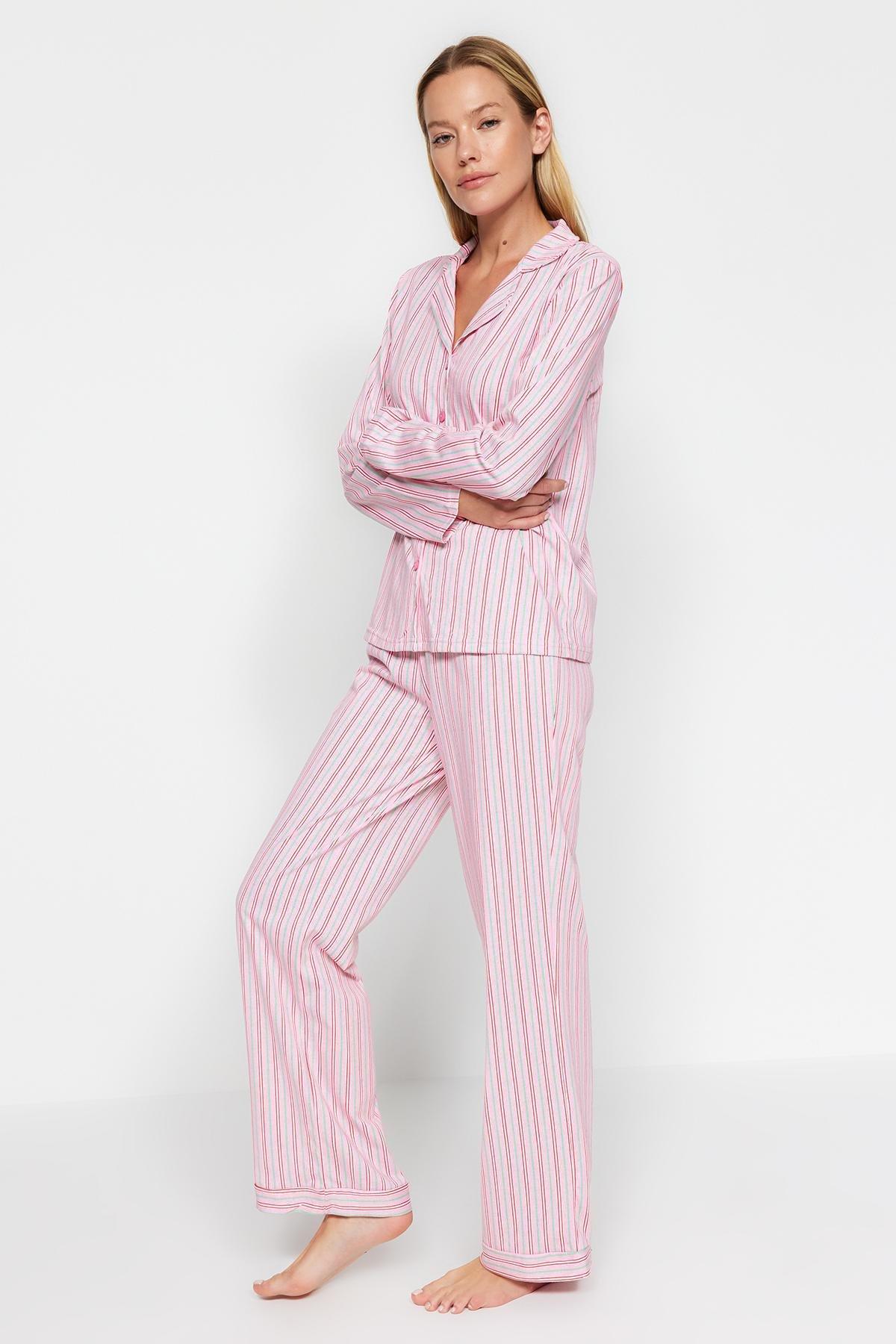 Trendyol - Pink Knitted Pyjamas Set
