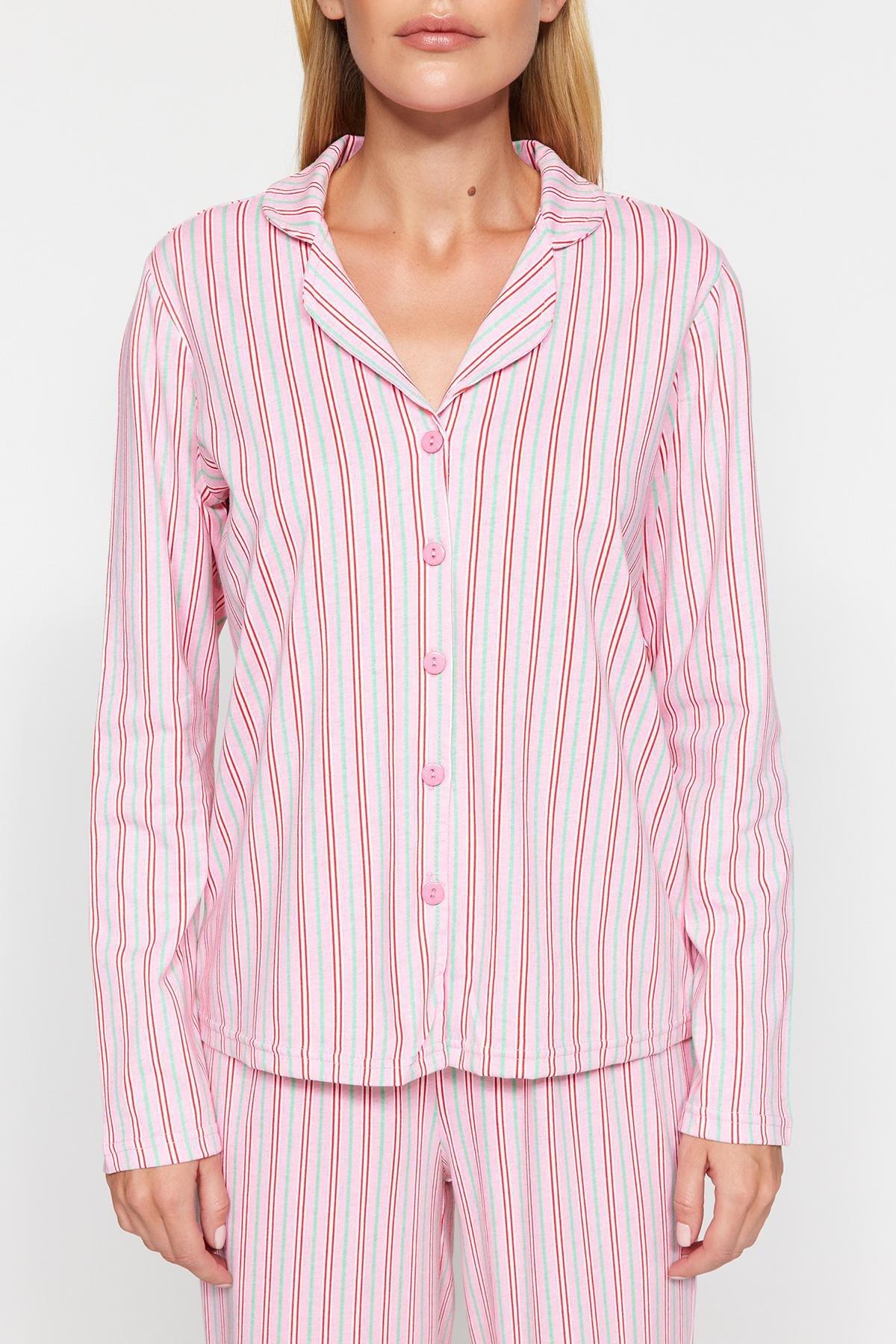 Trendyol - Pink Knitted Pyjamas Set