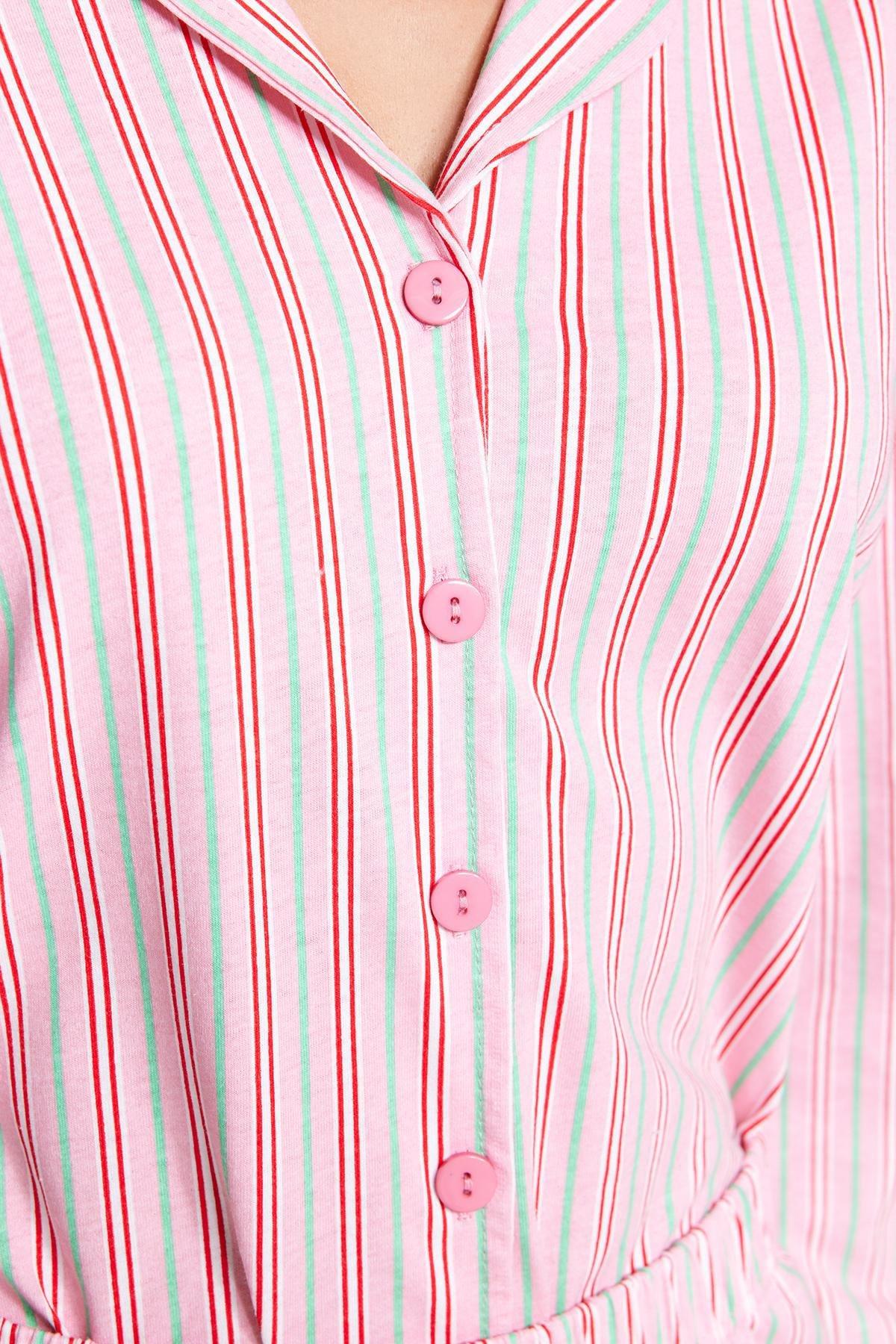 Pink Knitted Pyjamas Set, , large image number 4