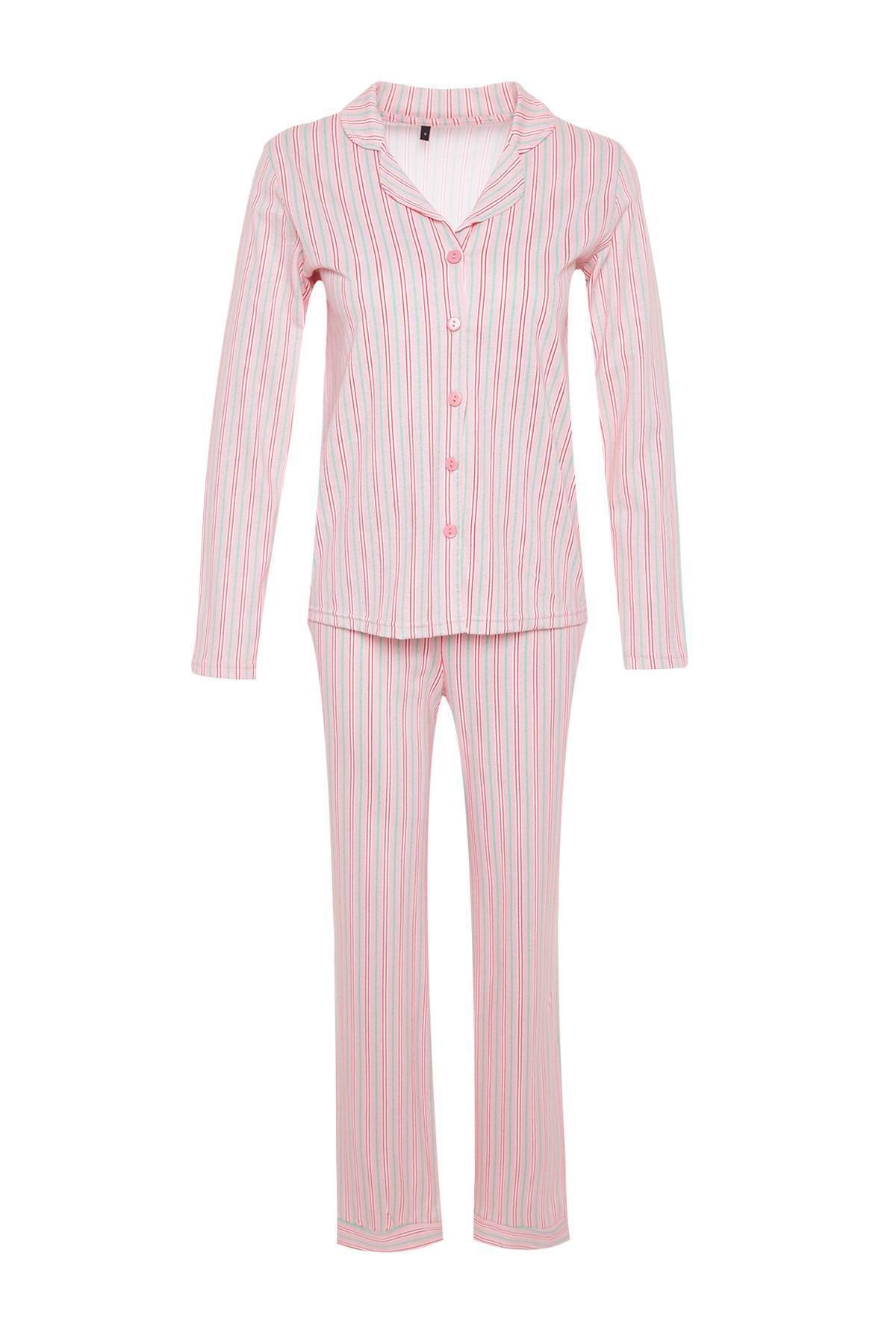 Pink Knitted Pyjamas Set, , large image number 5