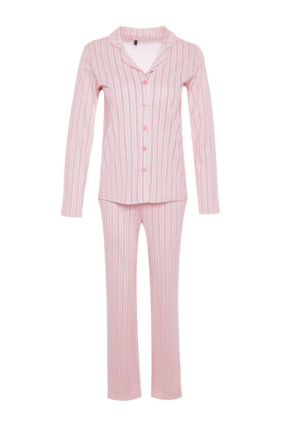 Trendyol - Pink Knitted Pyjamas Set