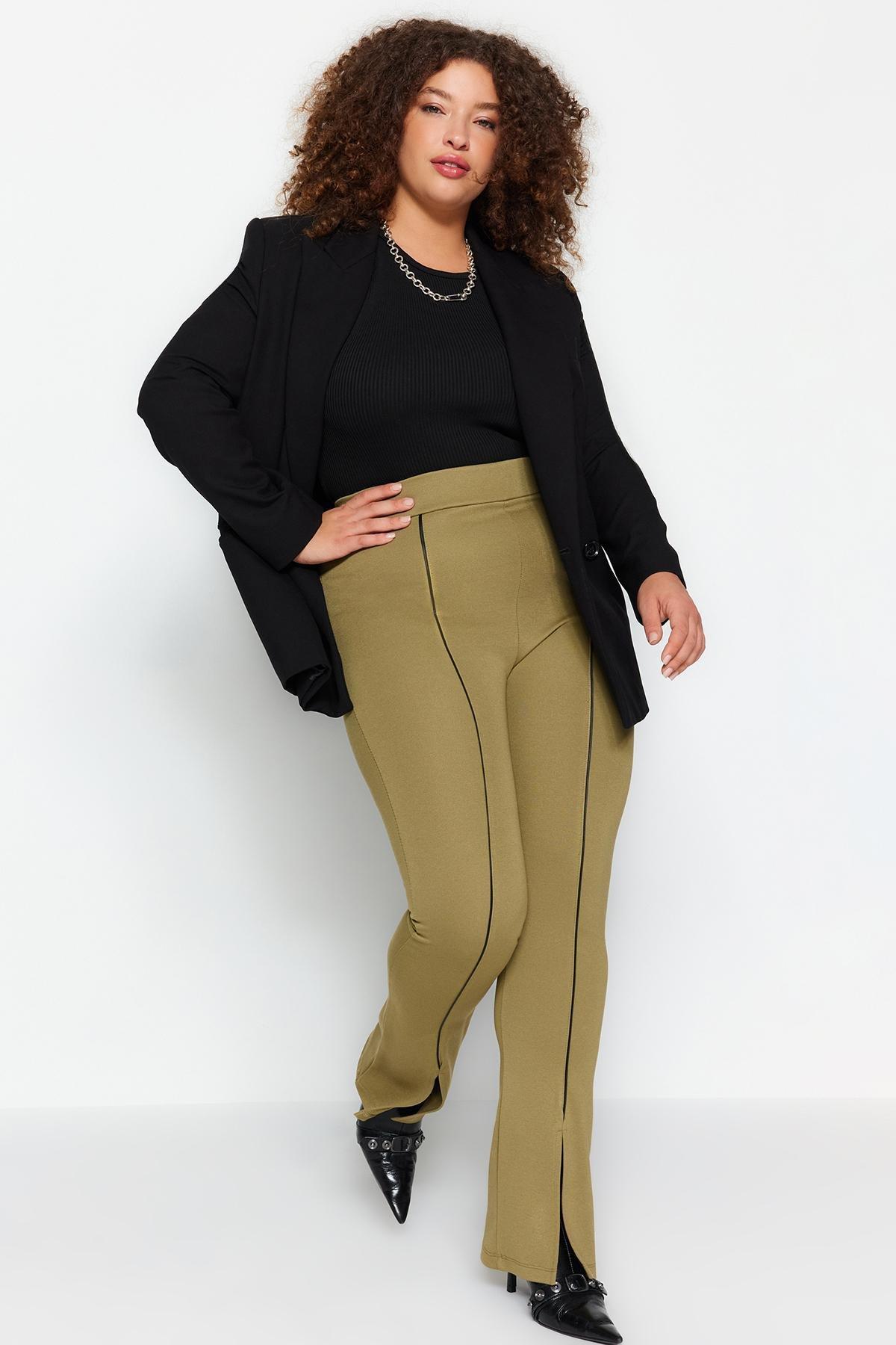 Trendyol - Khaki Knitted Leggings