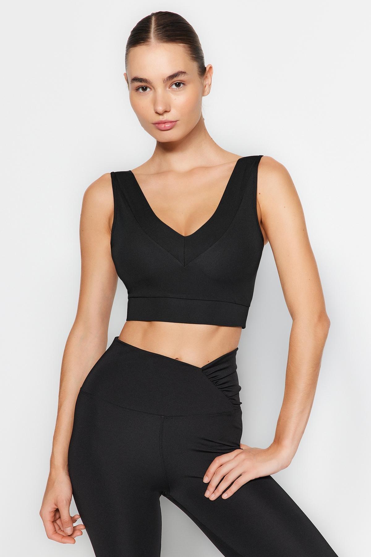 Black Support Shaper Sports Bra, , large image number 1