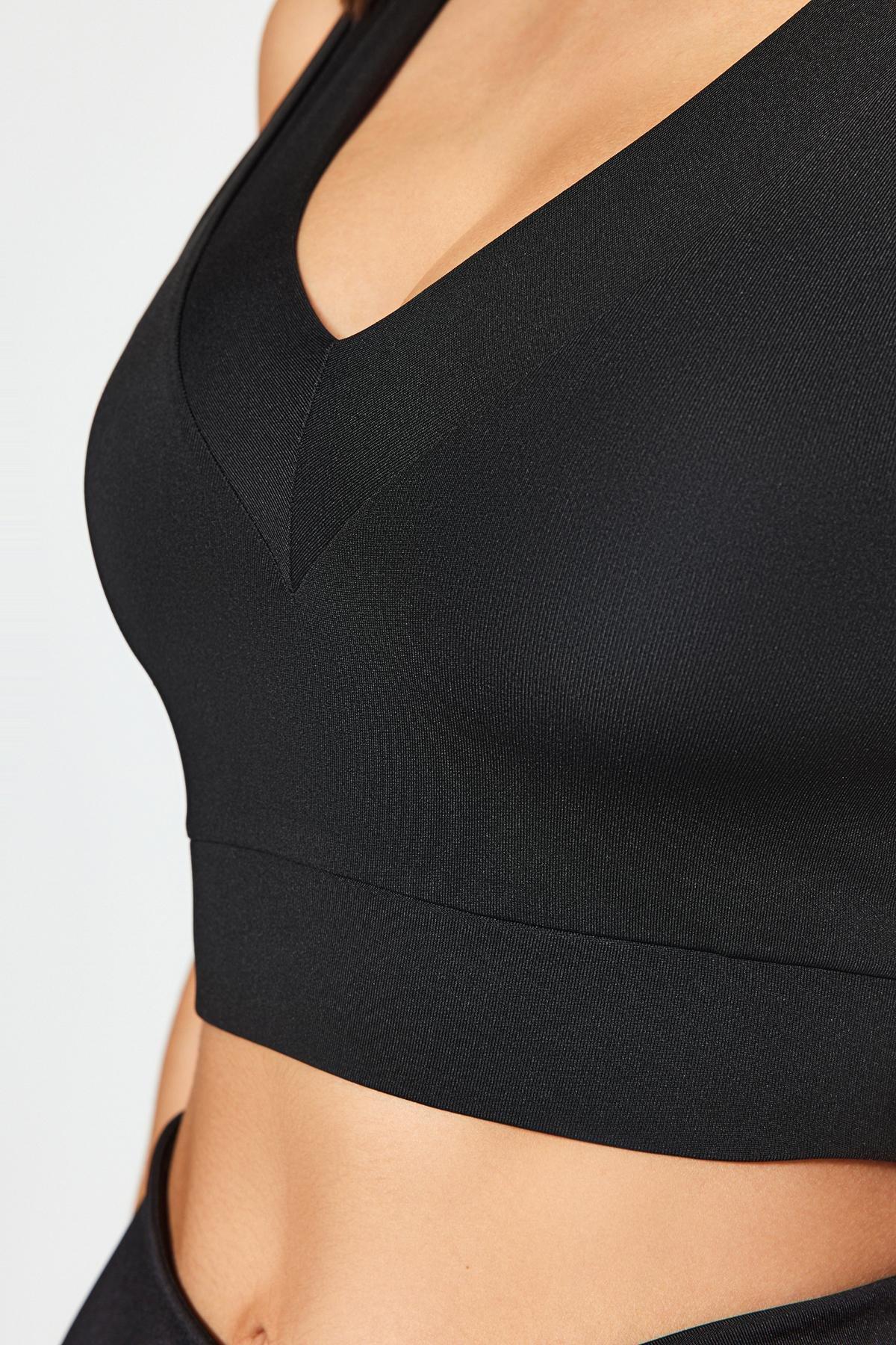 Black Support Shaper Sports Bra, , large image number 4