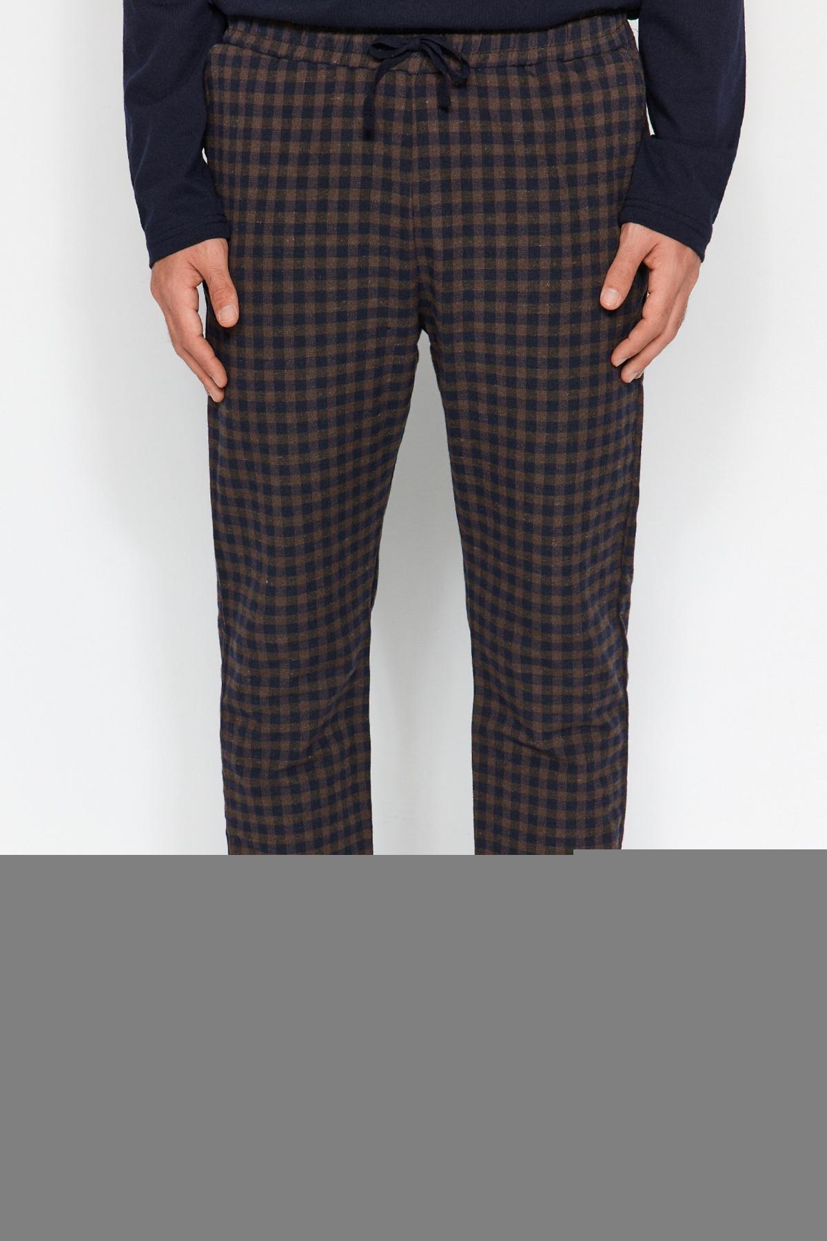 Blue Checkered Pyjama Bottoms, , large image number 5
