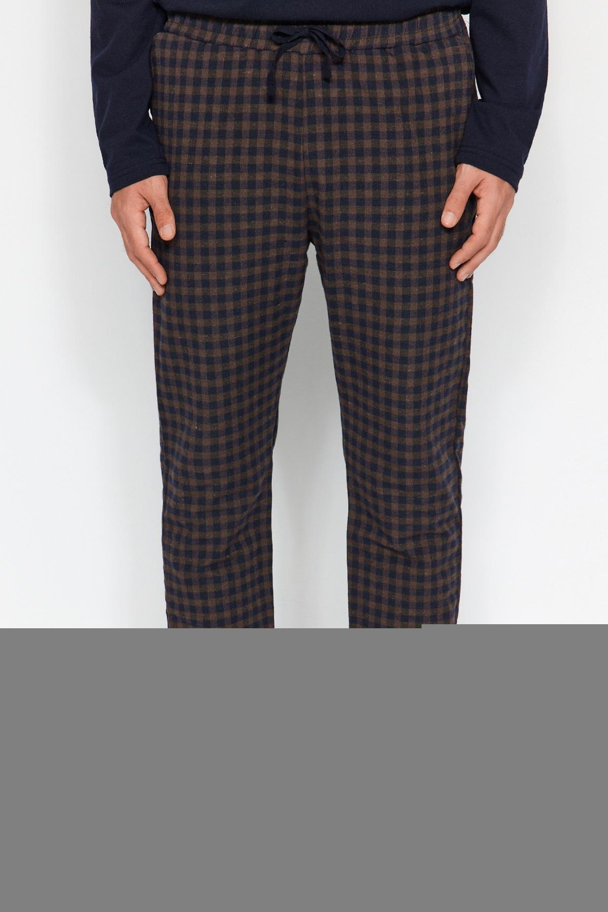 Trendyol - Blue Checkered Pyjama Bottoms