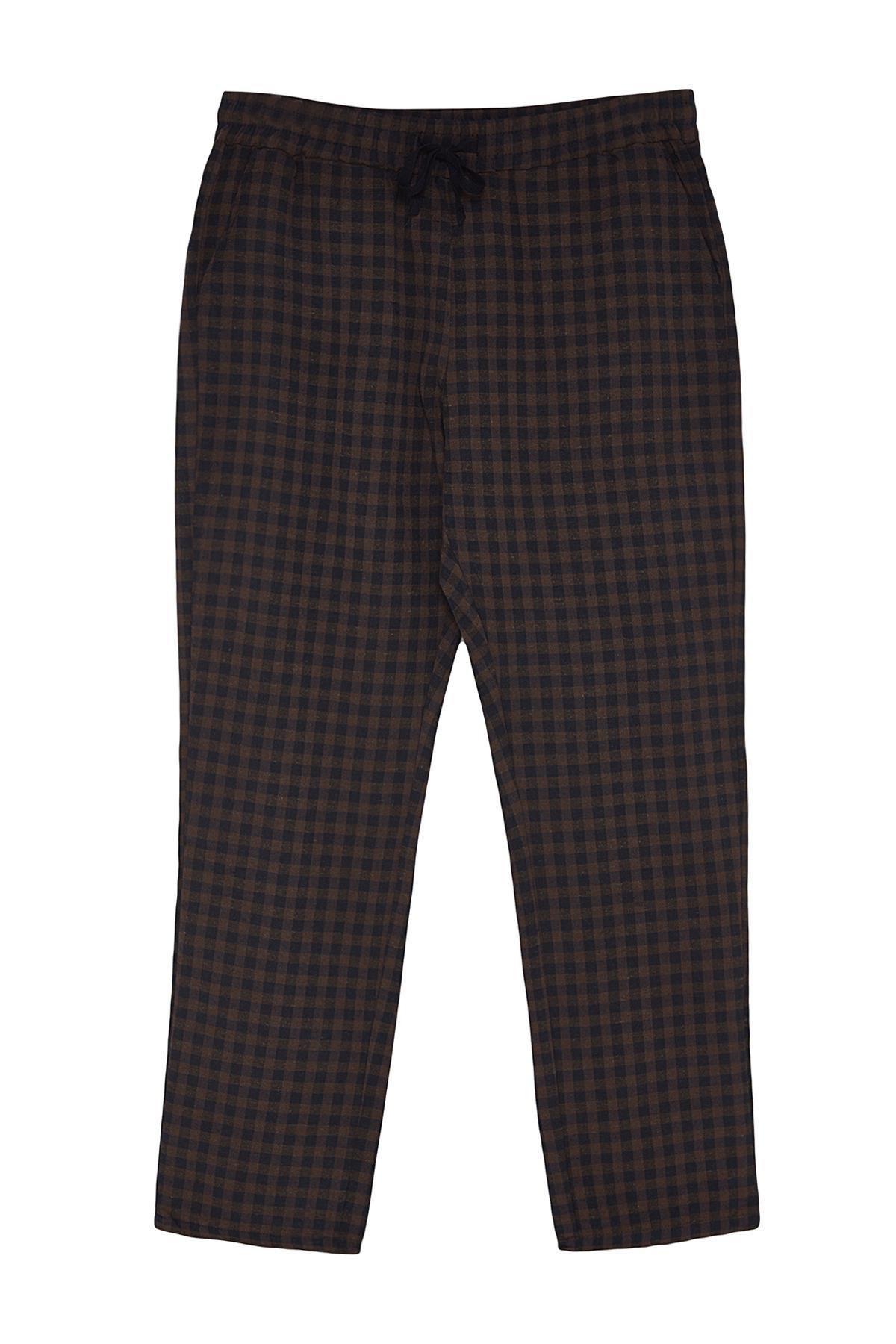 Blue Checkered Pyjama Bottoms, , large image number 6