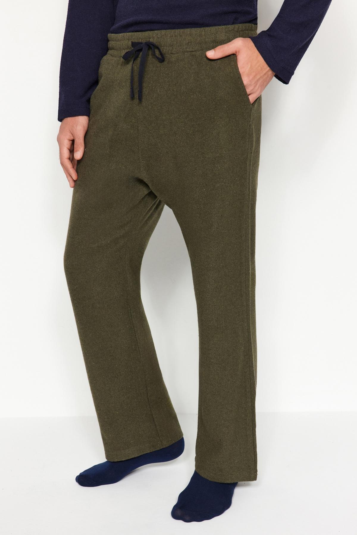 Trendyol - Khaki Comfortable Woven Pyjama Bottoms