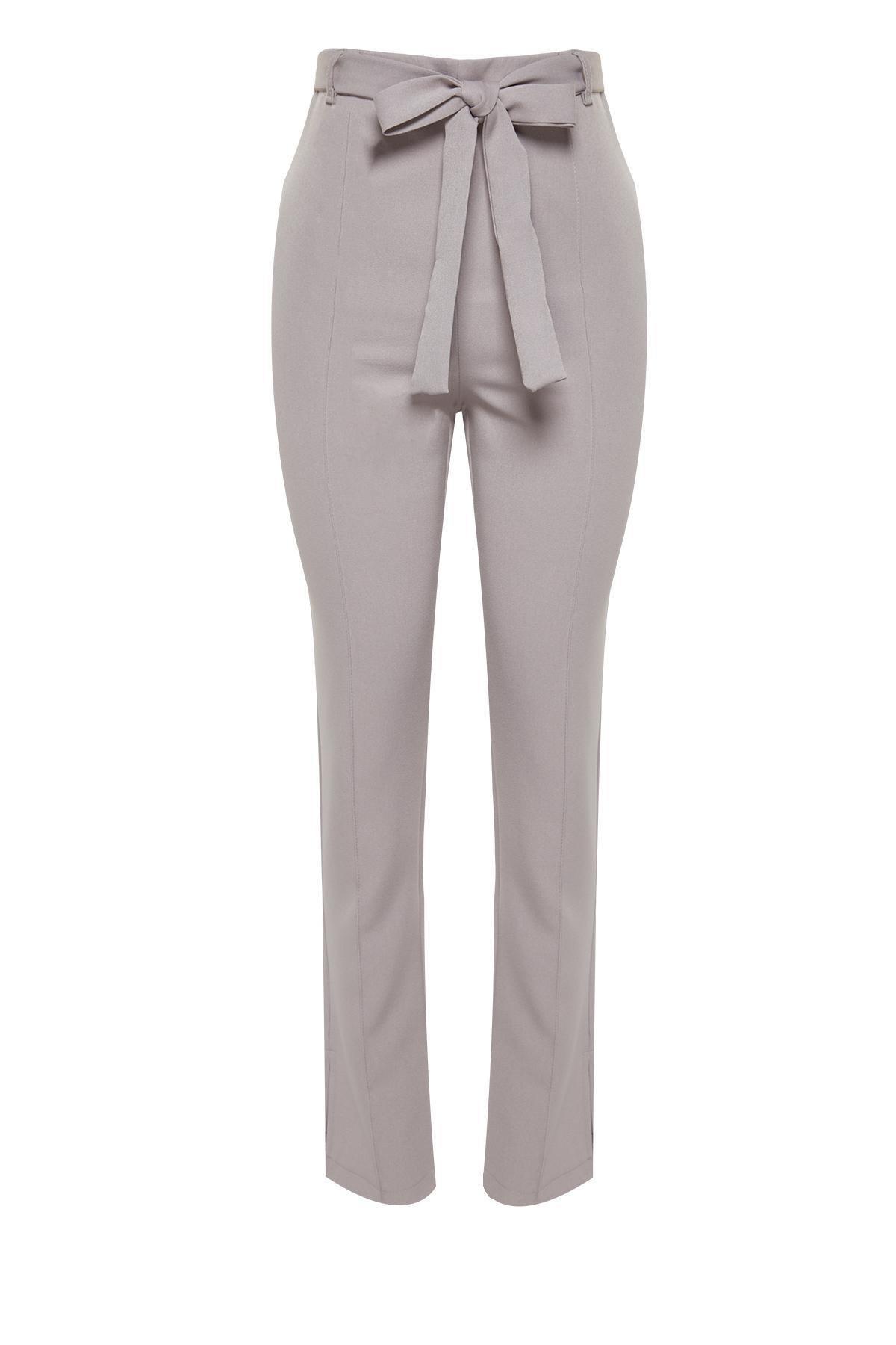 Grey Woven Ribbed Trousers, C101_1653, large image number 7