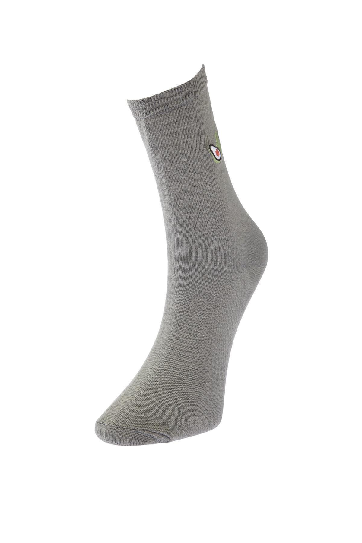 Multicolour Premium Embroidered Long Socks, Set Of 5, C101_1704, large image number 1