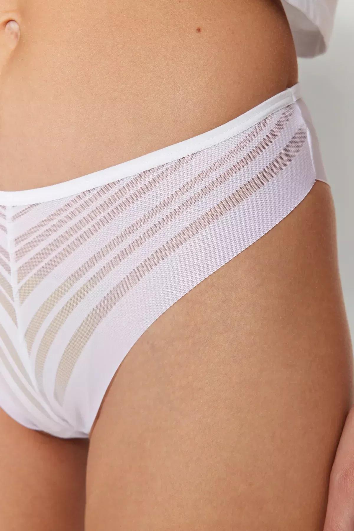 Multicolour Brazilian Knitted Briefs, Set Of 3, White-Multicolor, large image number 3