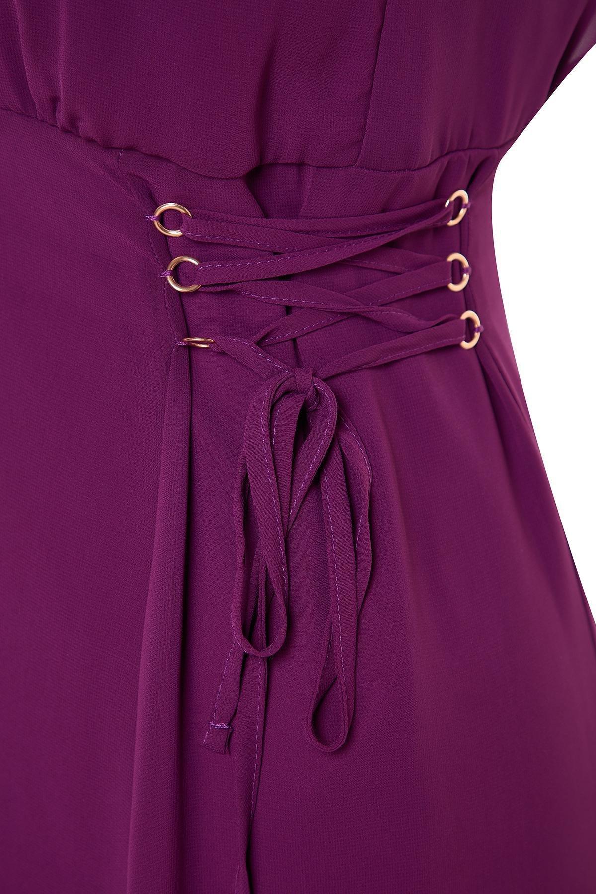 Trendyol - Purple Detailed Lined Dress