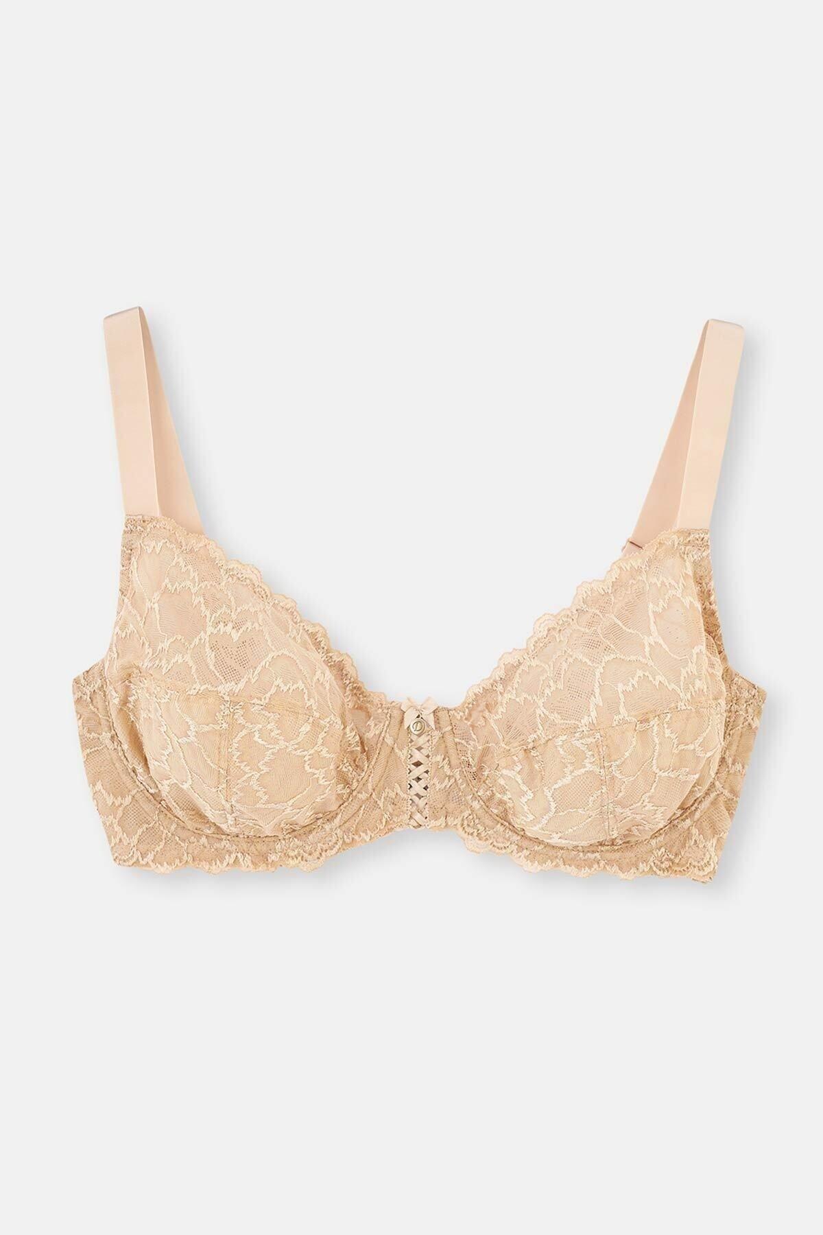 Dagi - Brown Laced Detailed Cupping Bra