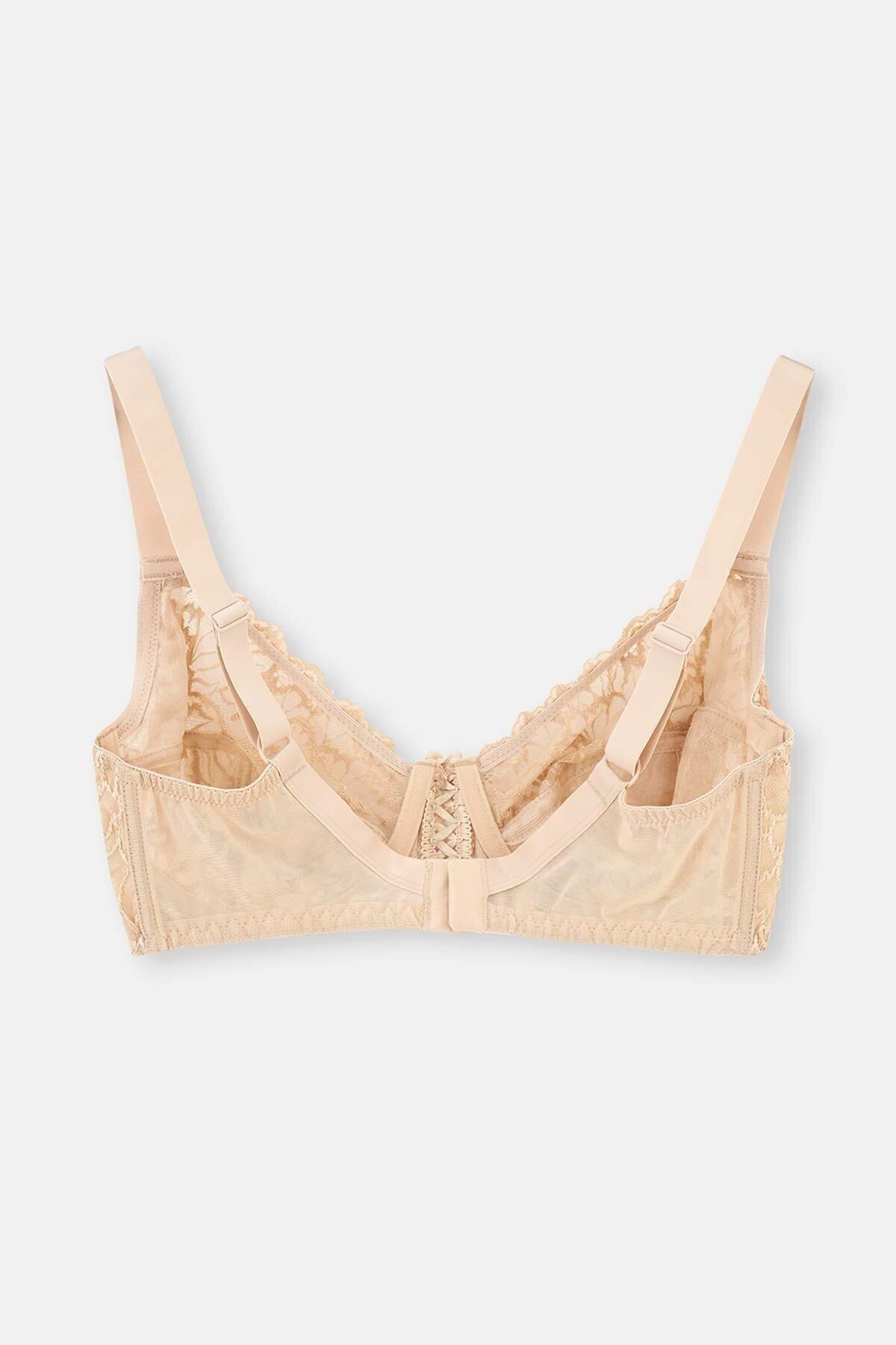 Dagi - Brown Laced Detailed Cupping Bra