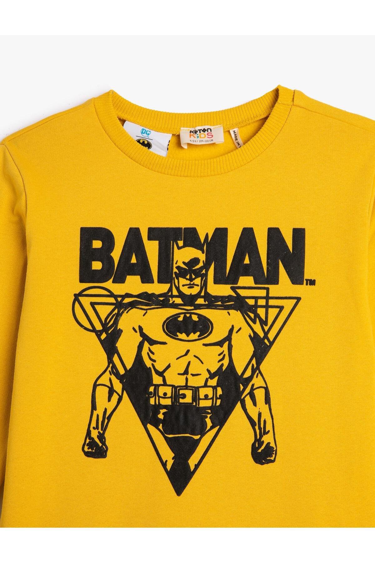 Koton - Yellow Batman Sweatshirt , Kids Boys