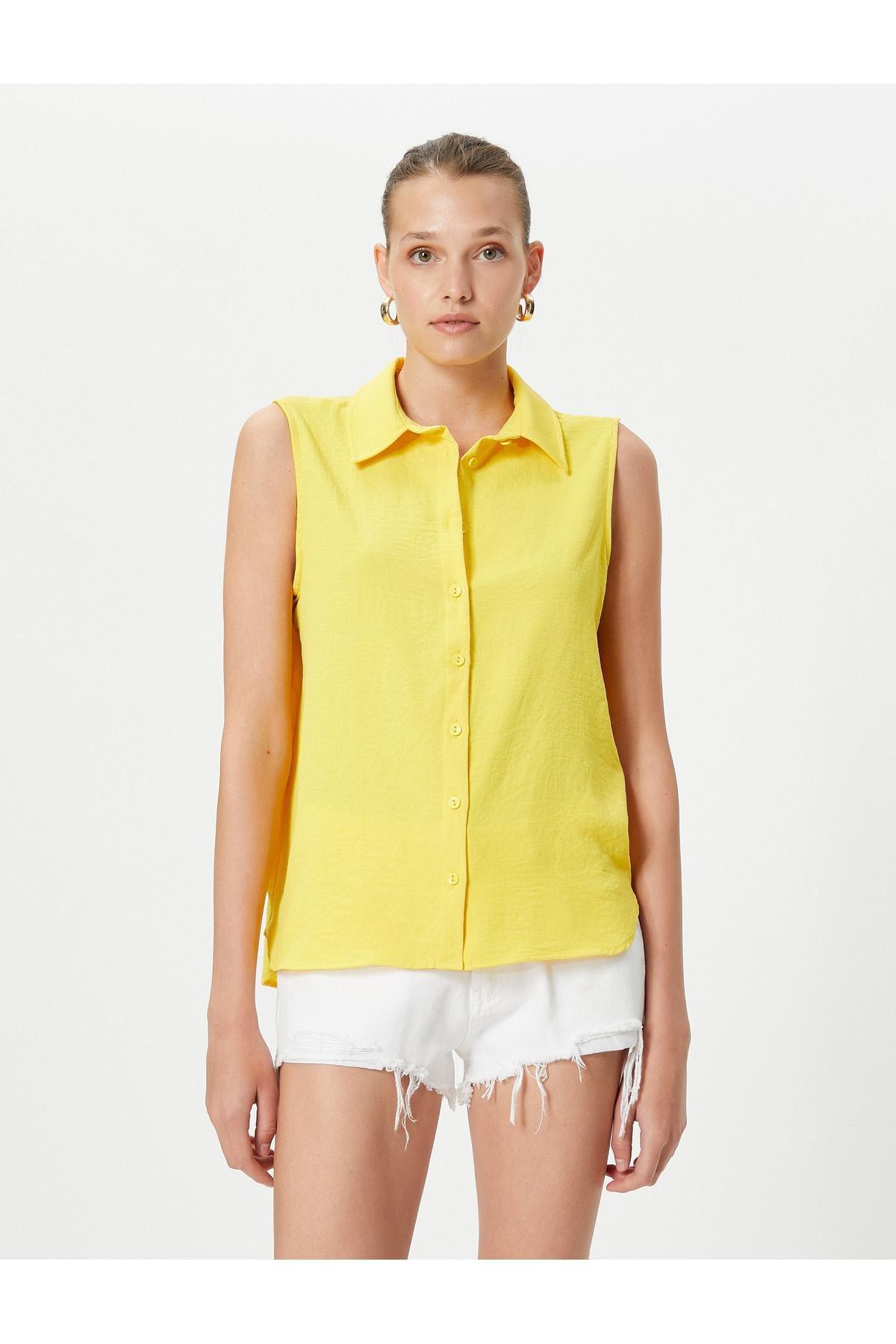 Koton - Yellow Sleeveless Shirt