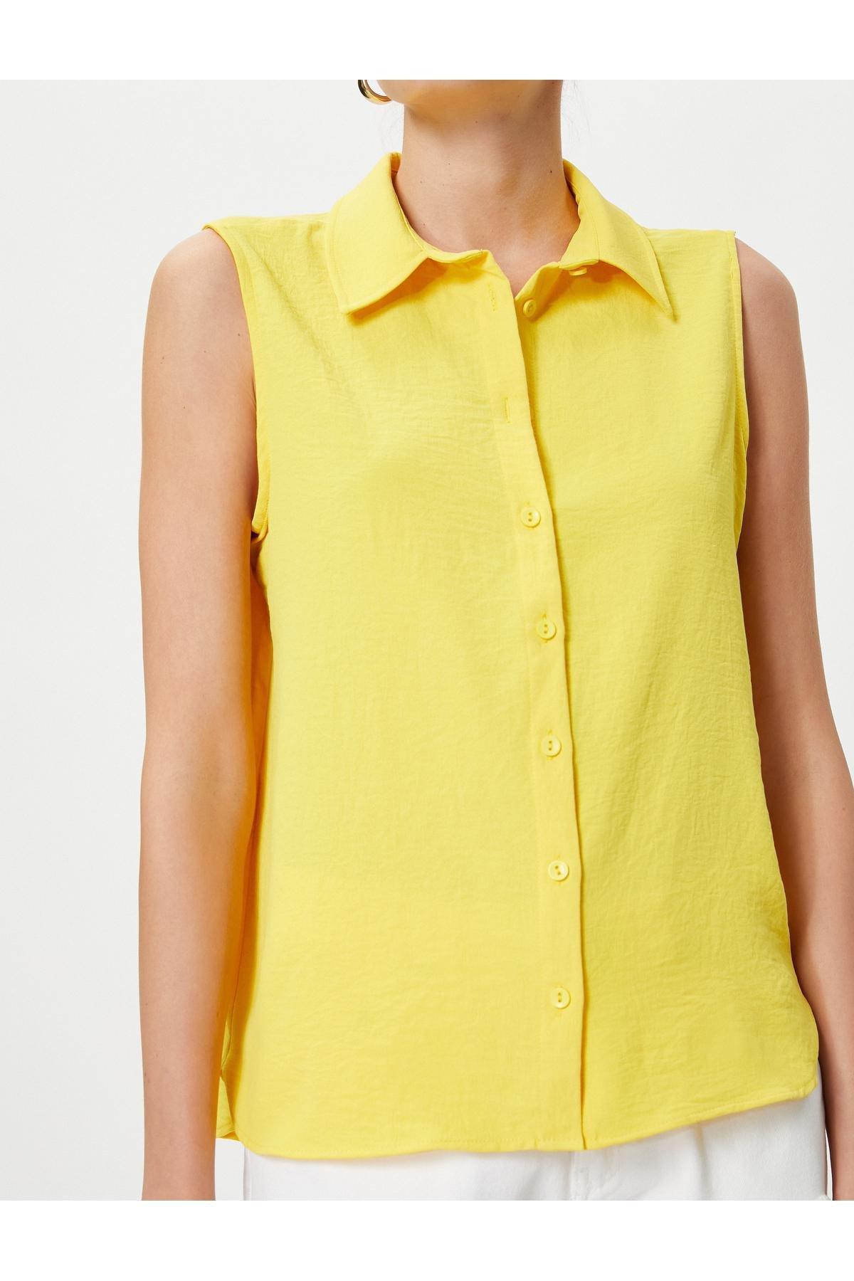 Koton - Yellow Sleeveless Shirt