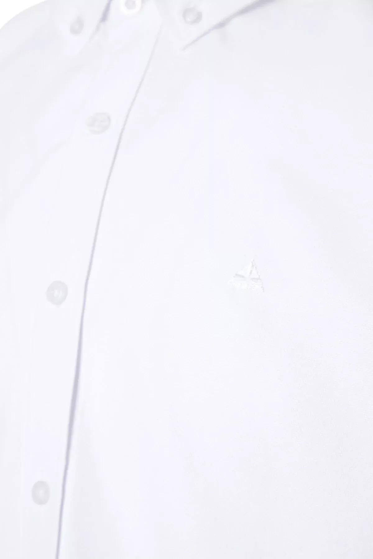 قميص مطرز، أبيض, White, large image number 14