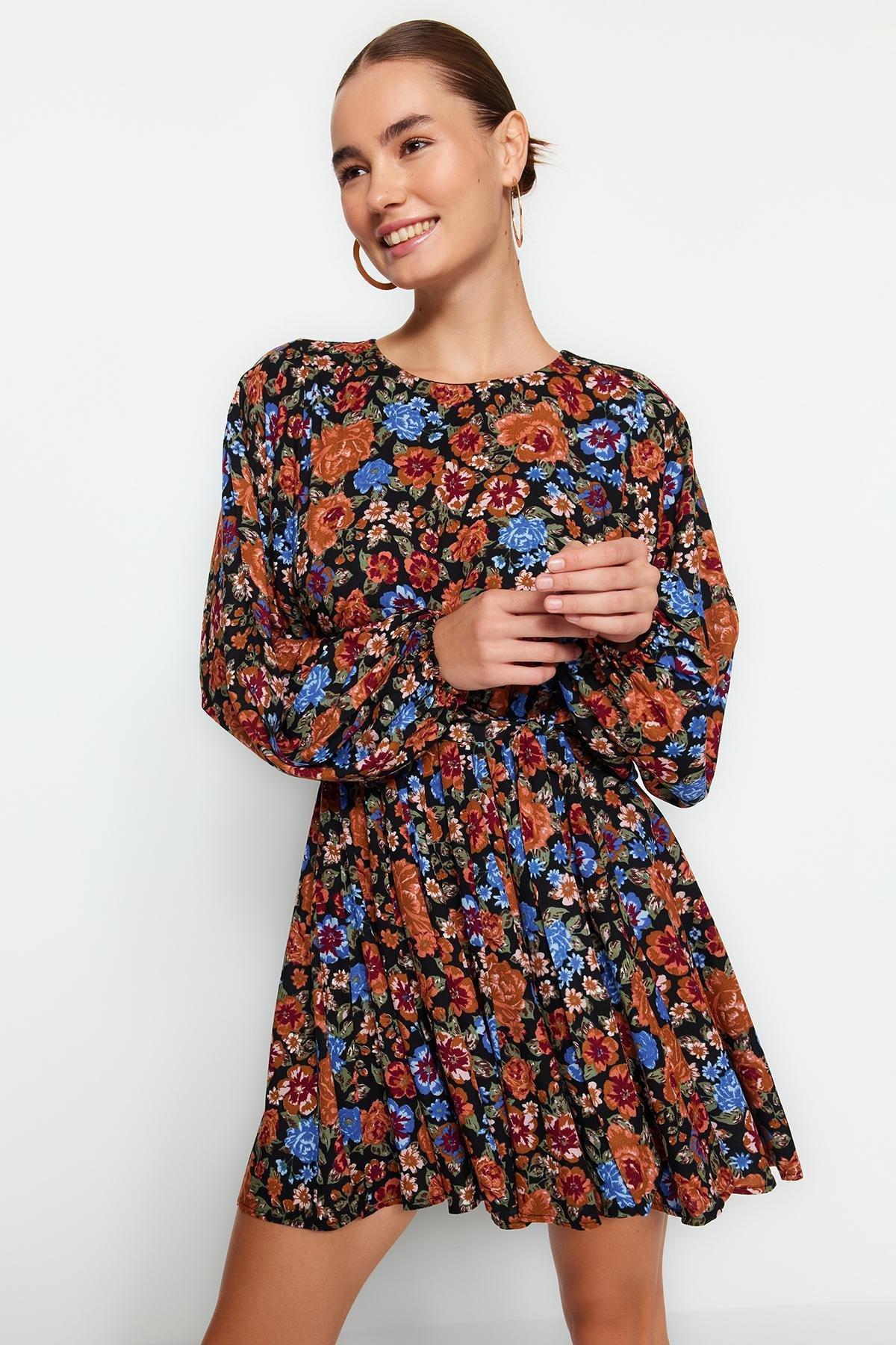 Multicolour Viscose Belted Skirt, , large image number 2