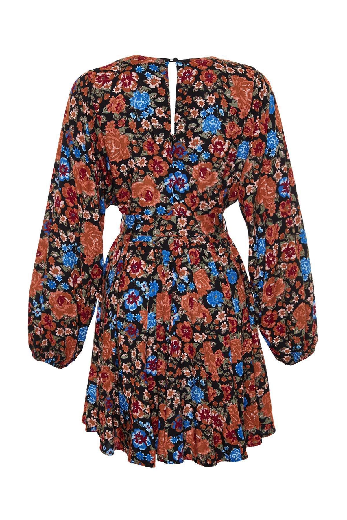 Multicolour Viscose Belted Skirt, , large image number 7
