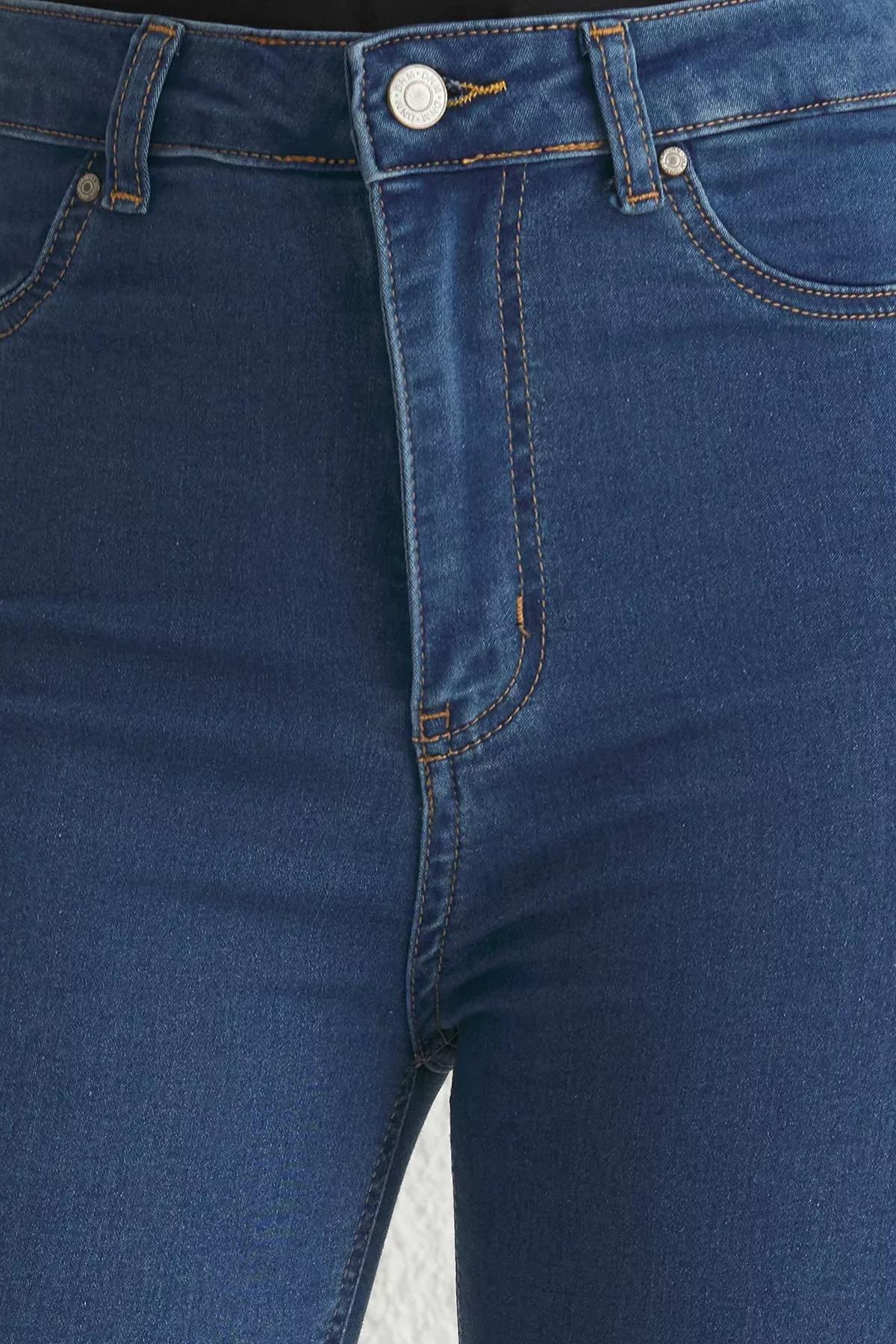 Purple High-Waist Skinny Jeans, Indigo, large image number 2