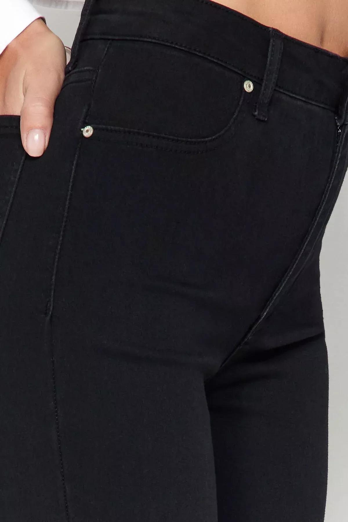 Black High Waist Jegging Jeans, BLACK, large image number 5