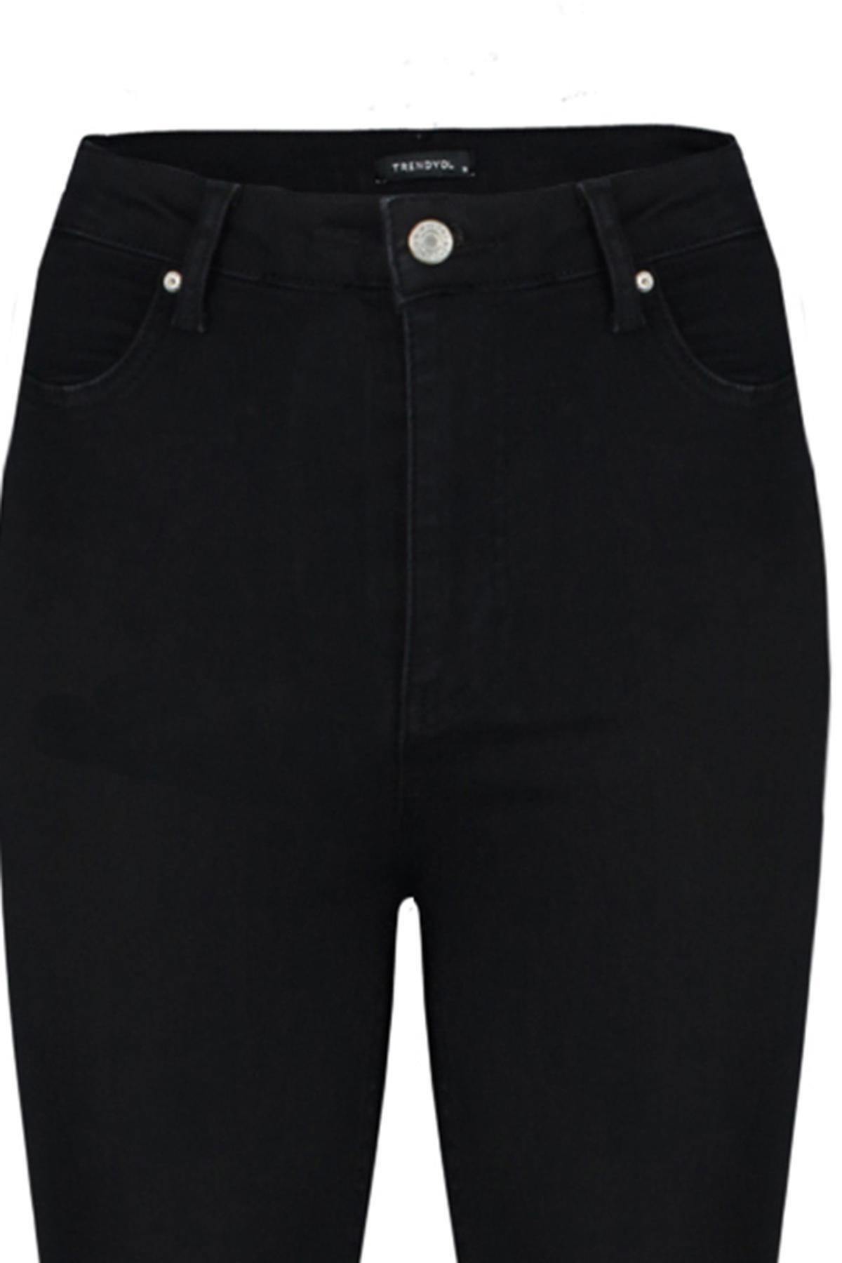 Black High Waist Jegging Jeans, , large image number 7