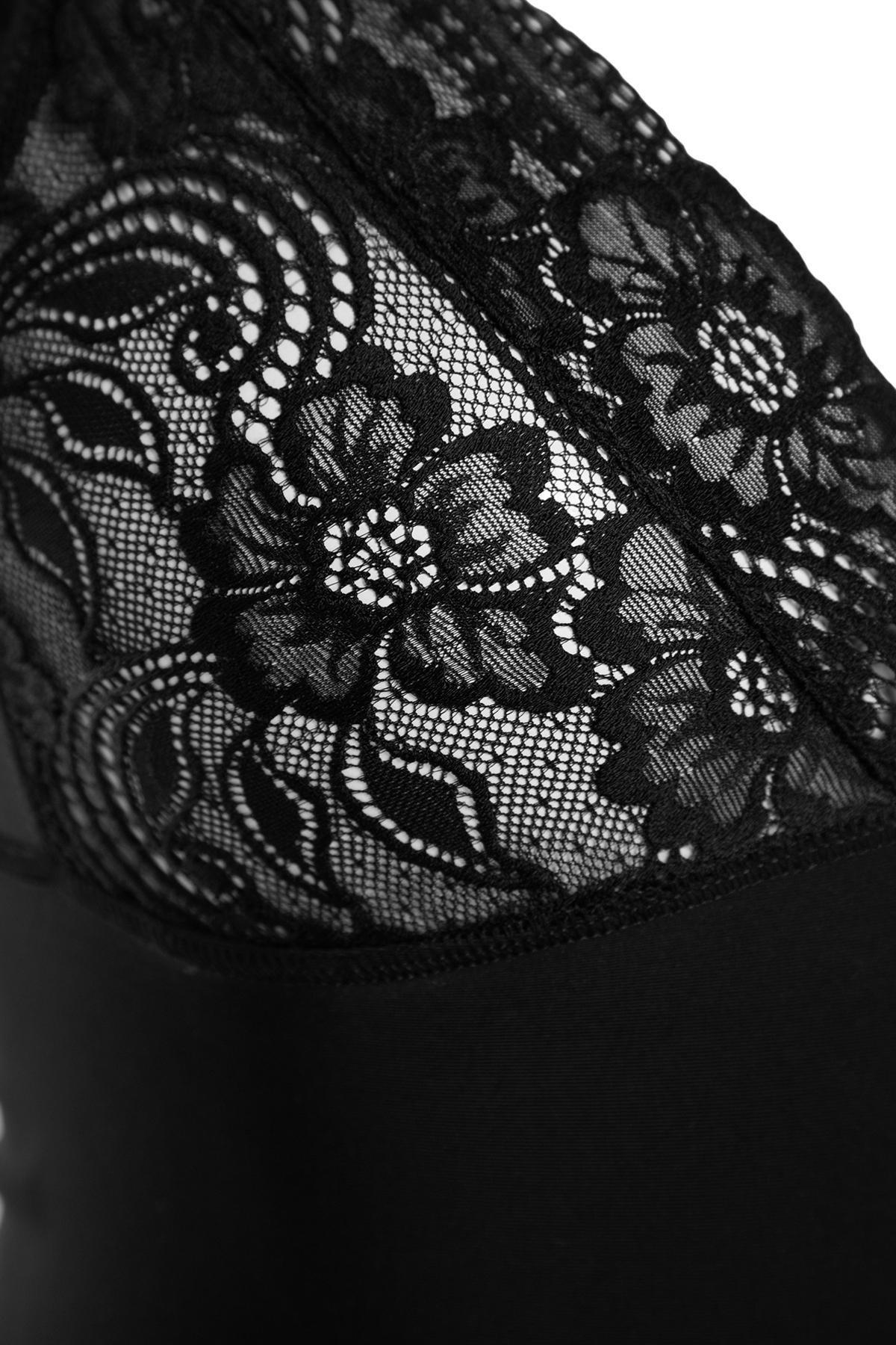 Black Lace Detailed Corset, , large image number 6