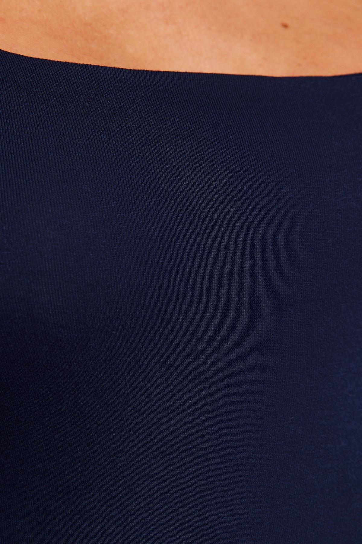 Navy Collared Knitted Body, , large image number 1
