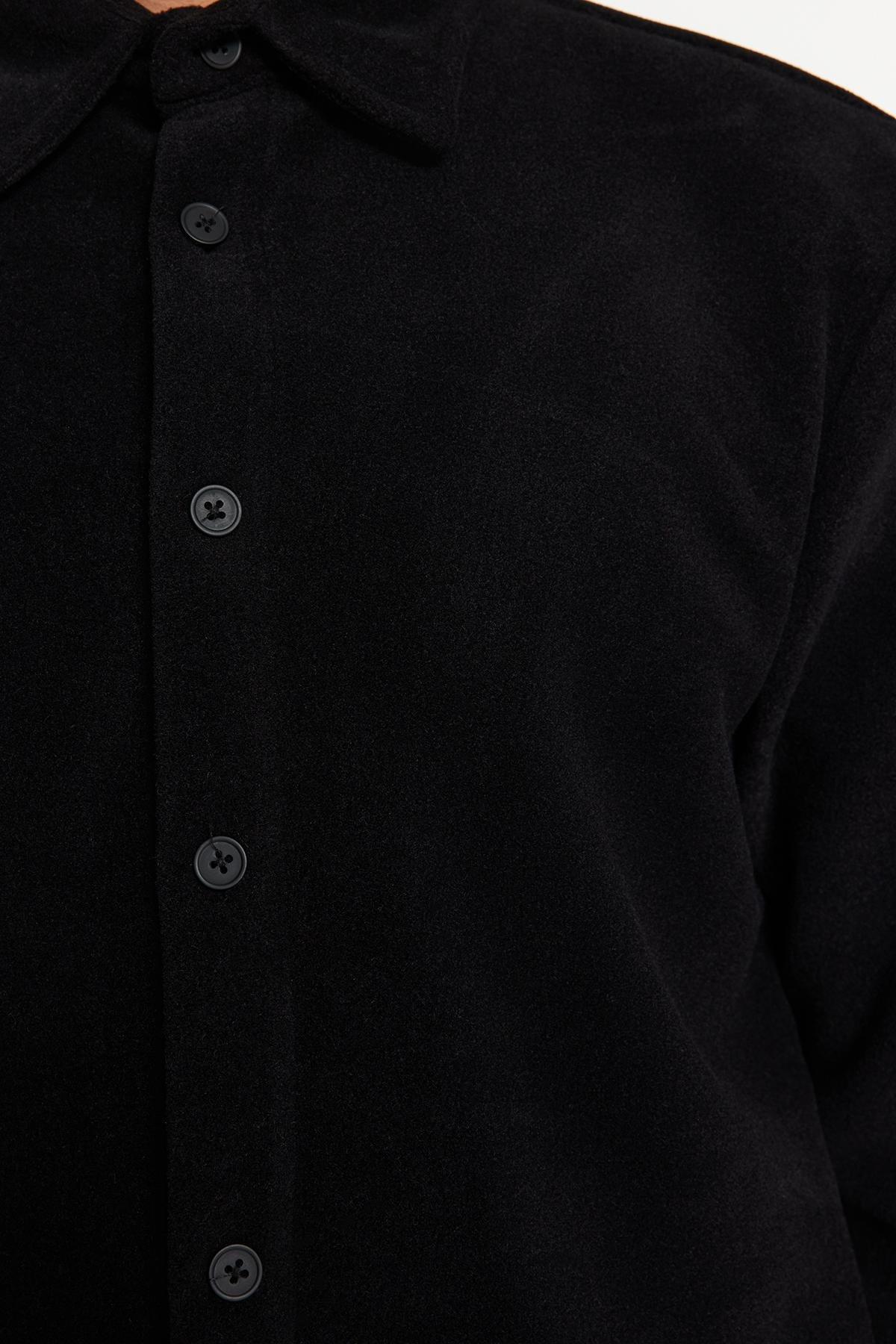 Black Regular Fit Jacket, , large image number 4