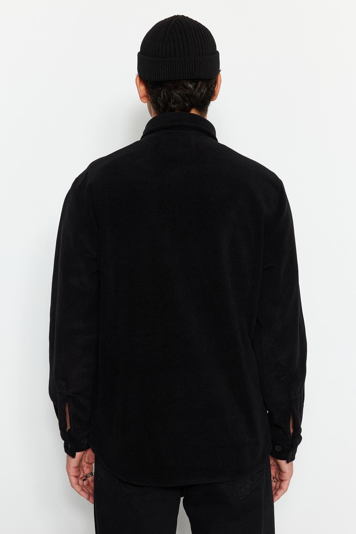 Black Regular Fit Jacket, , large image number 5