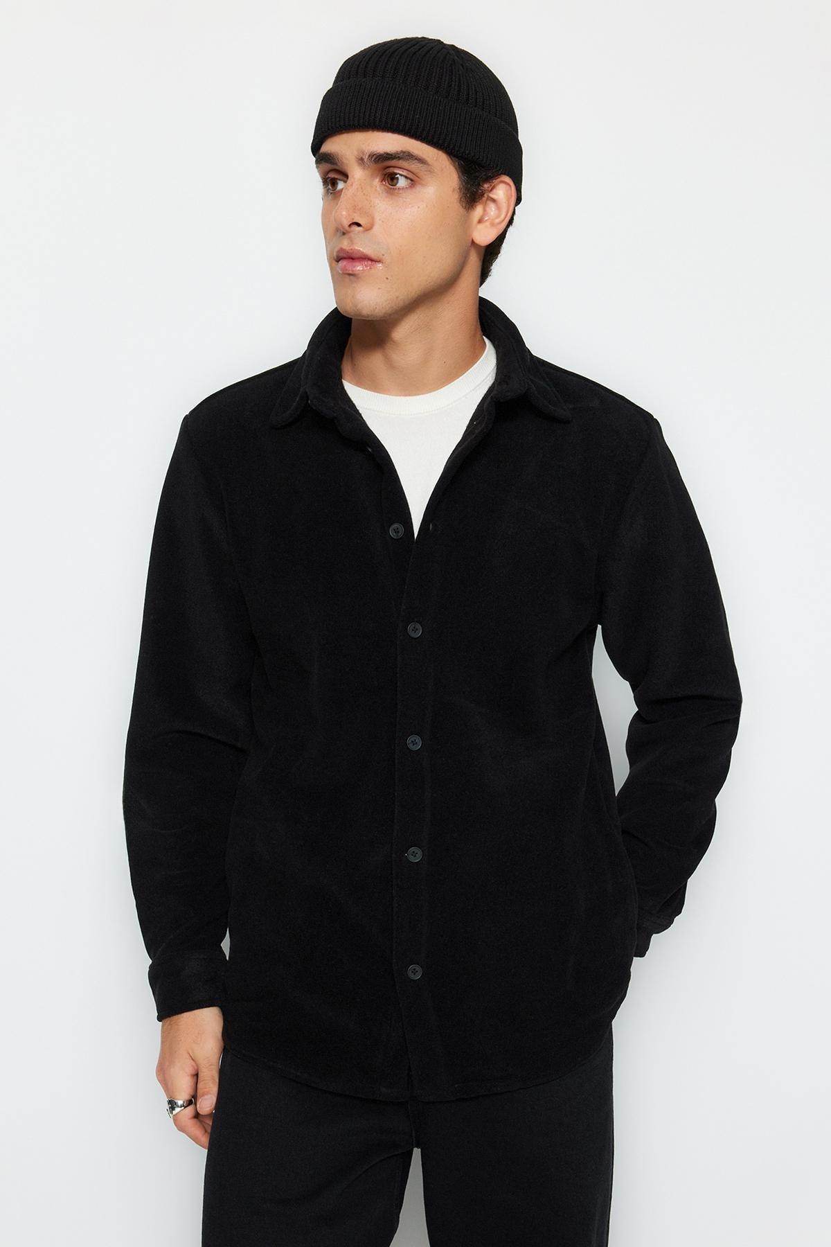 Black Regular Fit Jacket, , large image number 6
