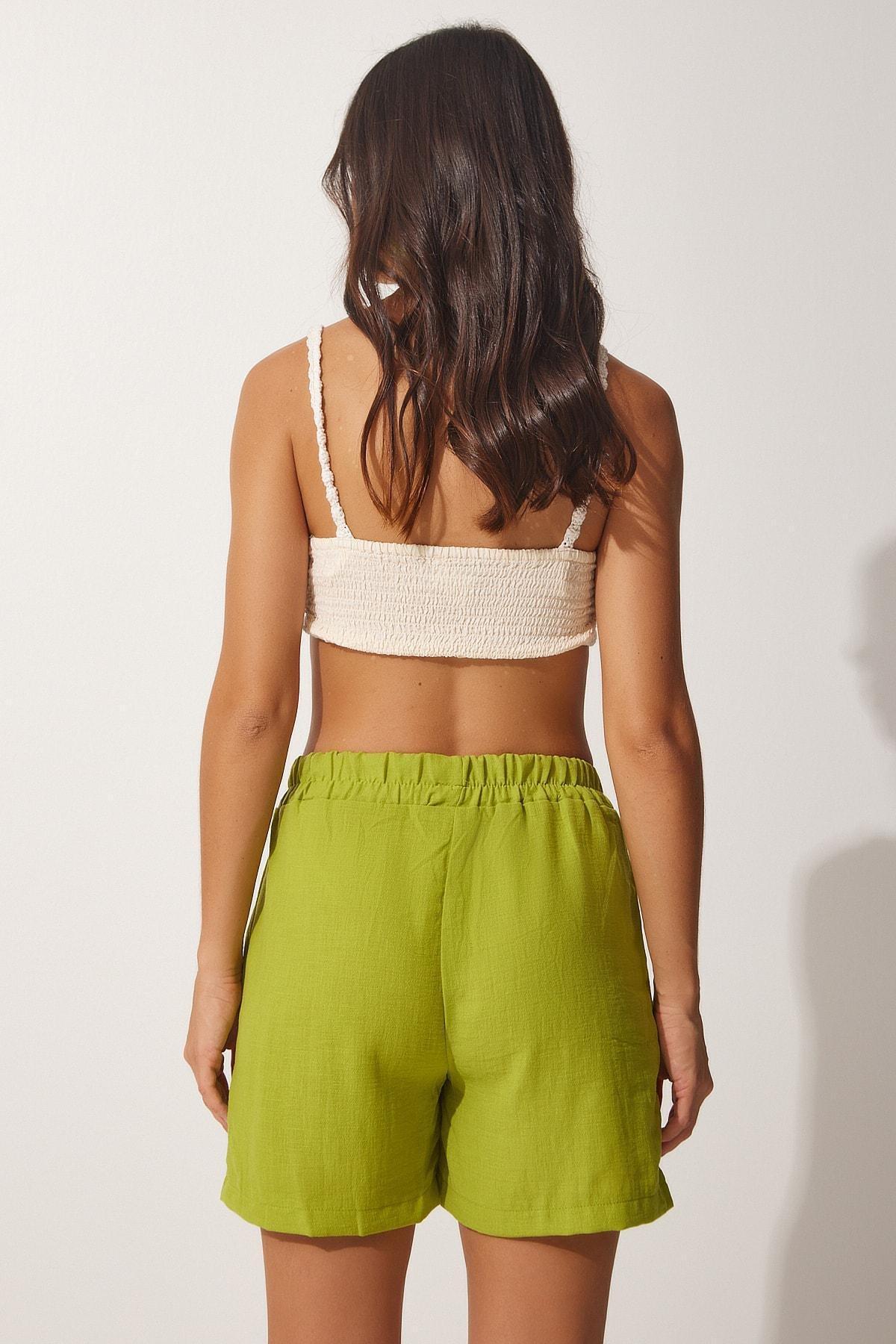 Green Linen Surface Co-Ord Set, OIL GREEN, large image number 3