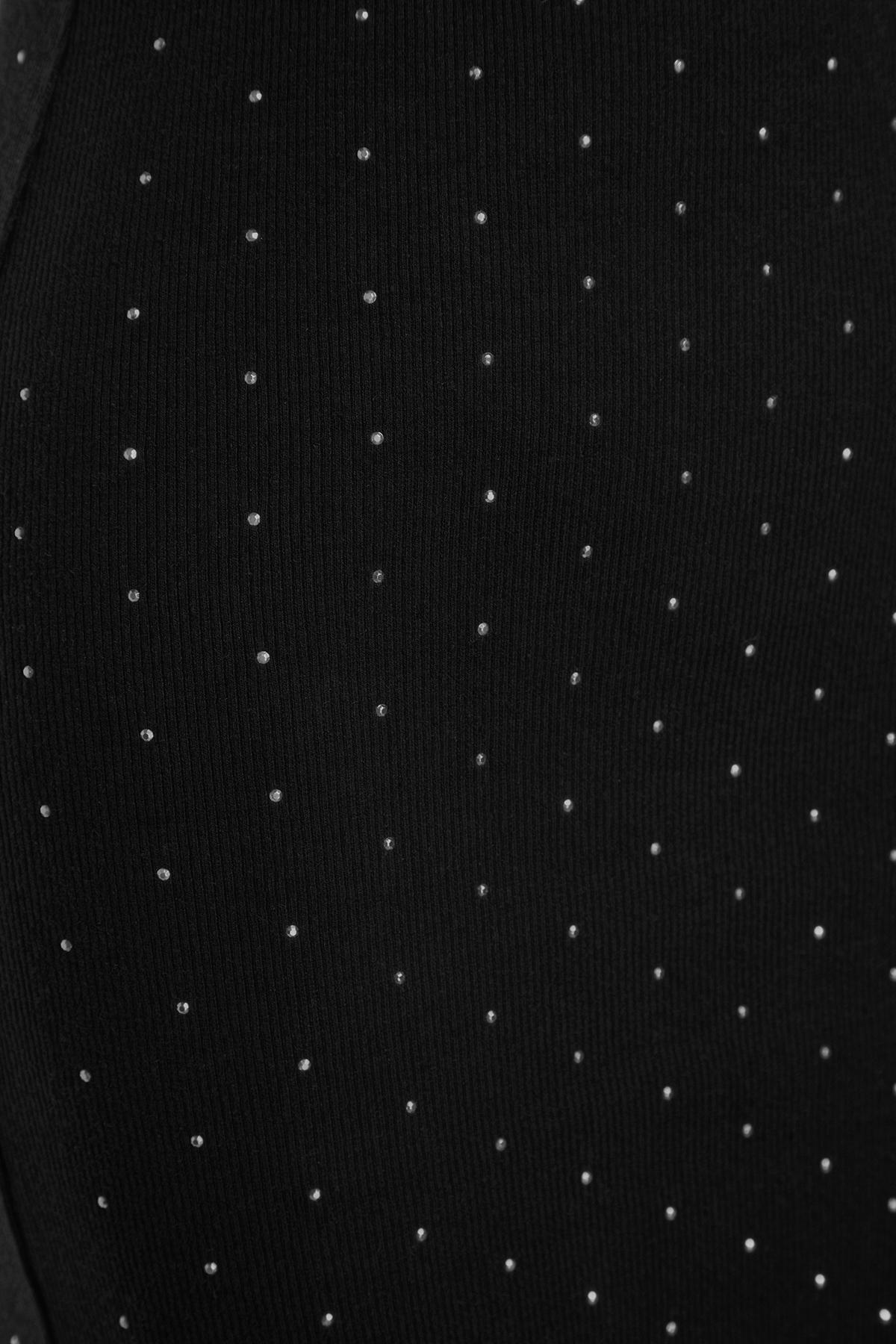 Black Sticky Stone Midi Skirt, , large image number 7