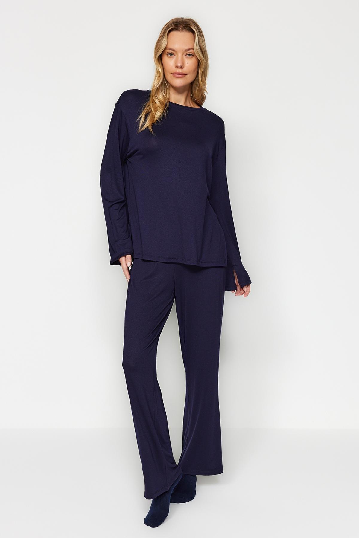 Blue Regular Detailed Co-Ord Set, C101_1628, large image number 0