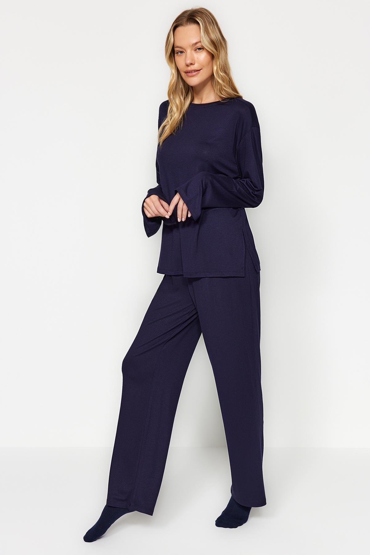Blue Regular Detailed Co-Ord Set, C101_1628, large image number 1