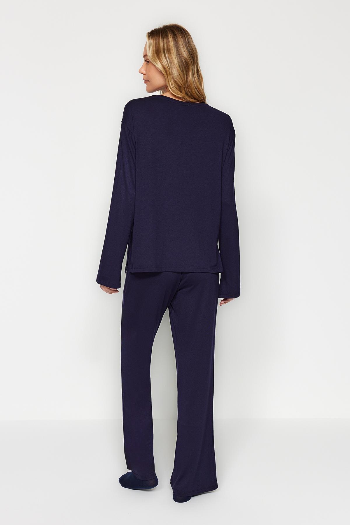 Blue Regular Detailed Co-Ord Set, C101_1628, large image number 5