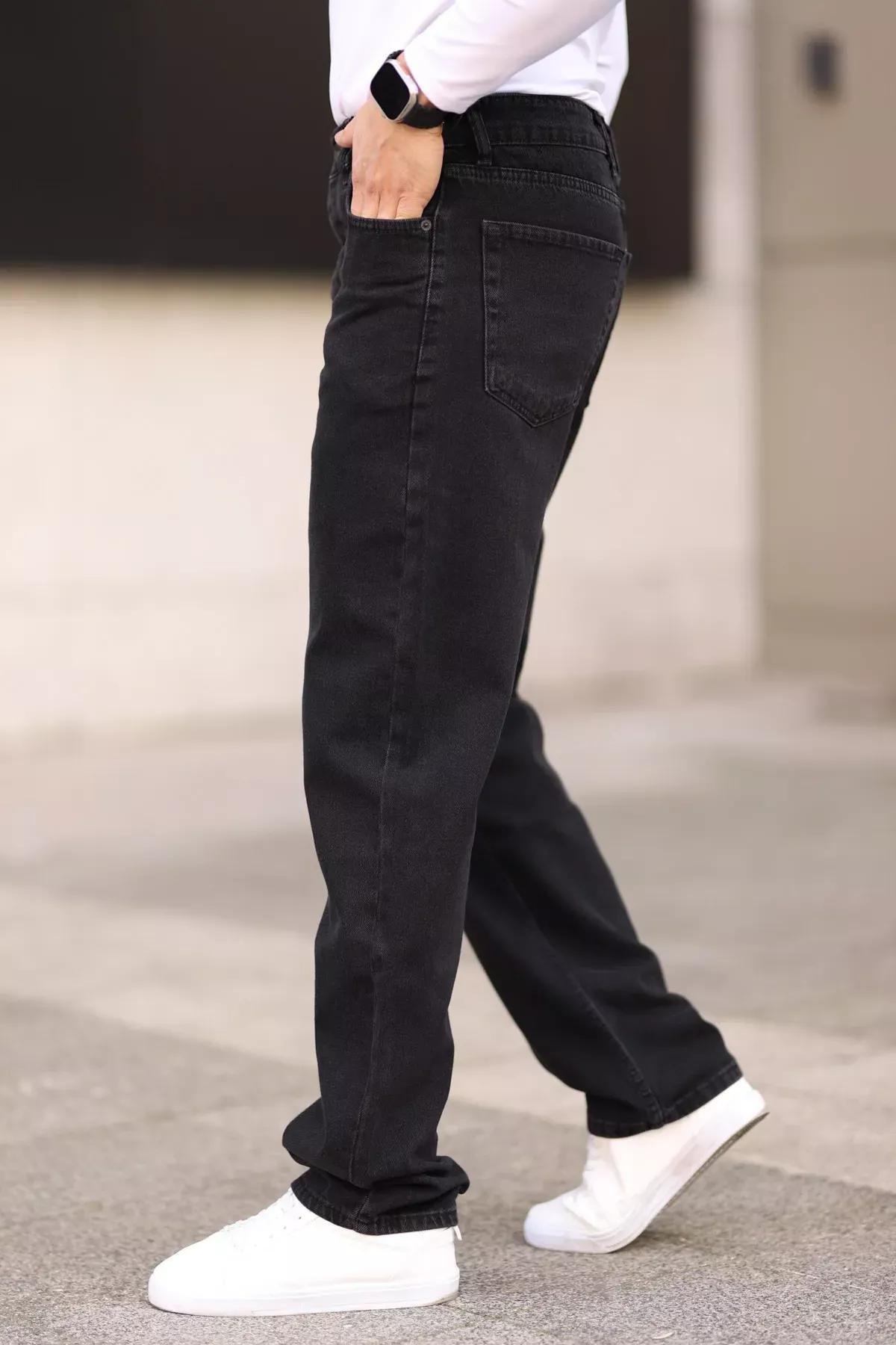 Black Baggy Fit Jeans, , large image number 1