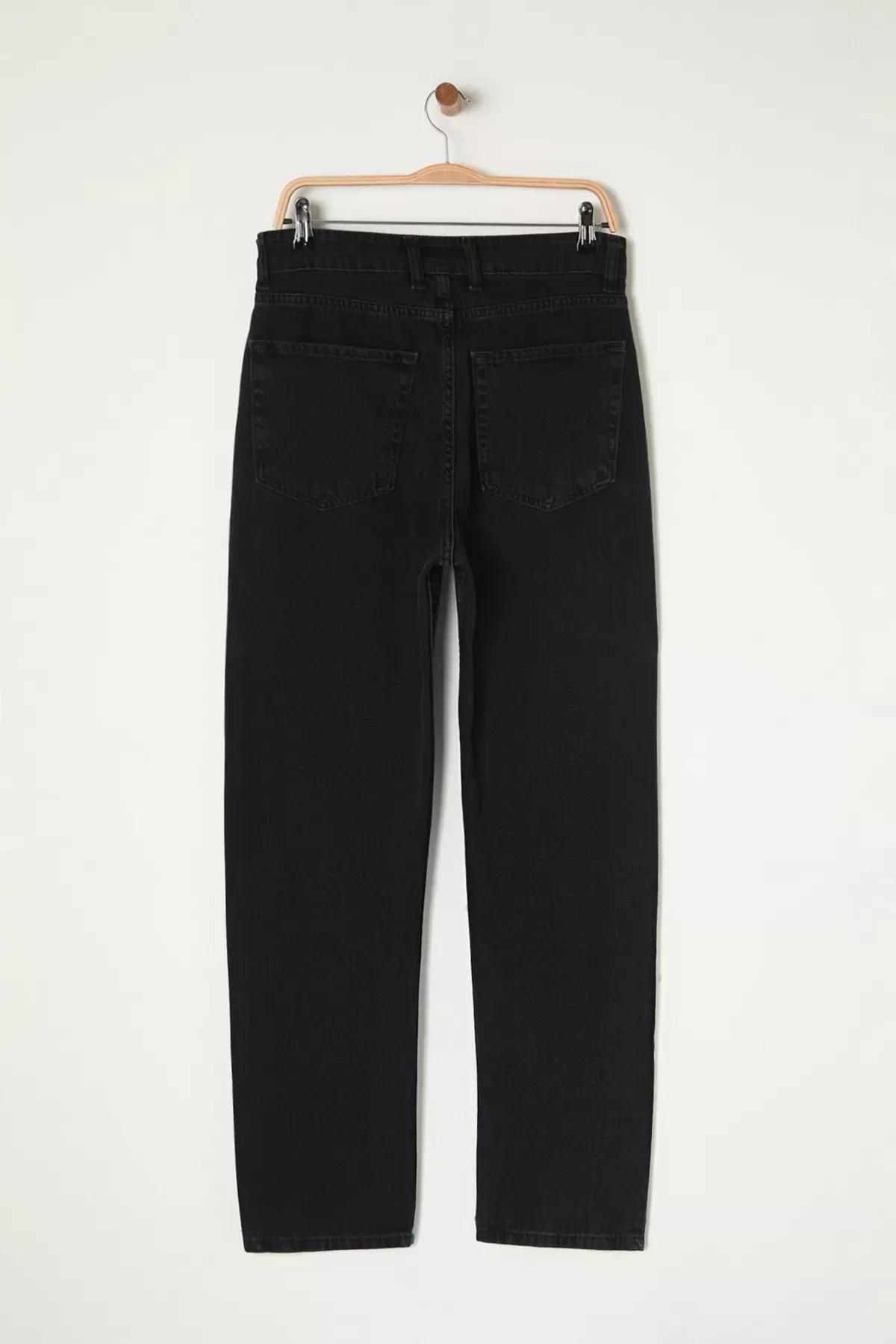 Black Baggy Fit Jeans, Black-1001, large image number 6